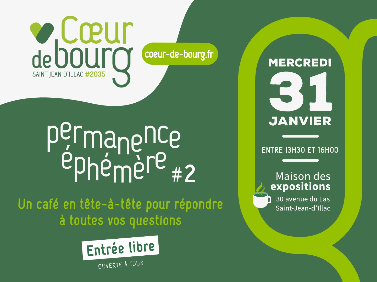 CŒUR DE BOURG - Permanence éphémère #2