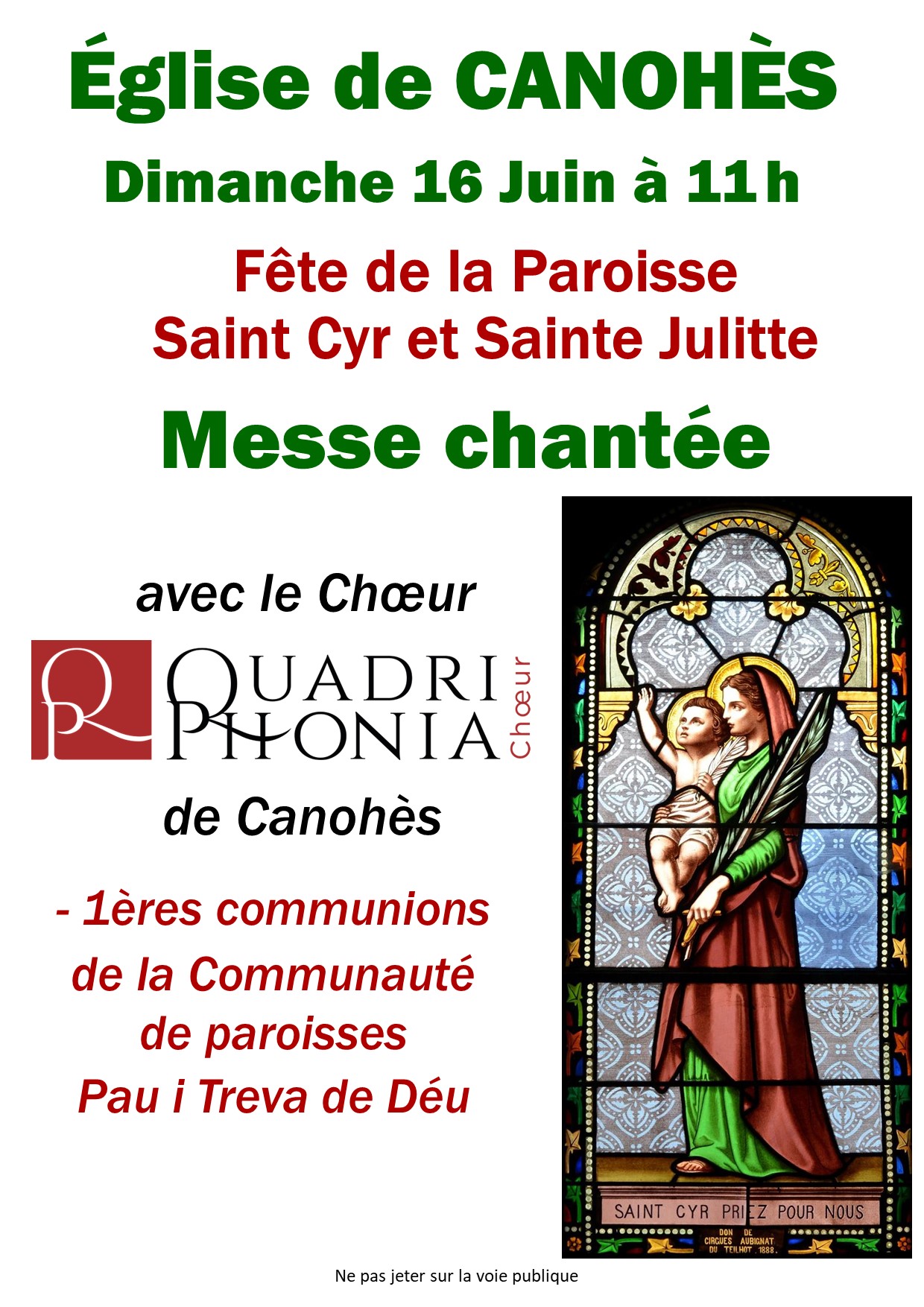 Fête de la paroisse Saint Cyr et Sainte Julitte