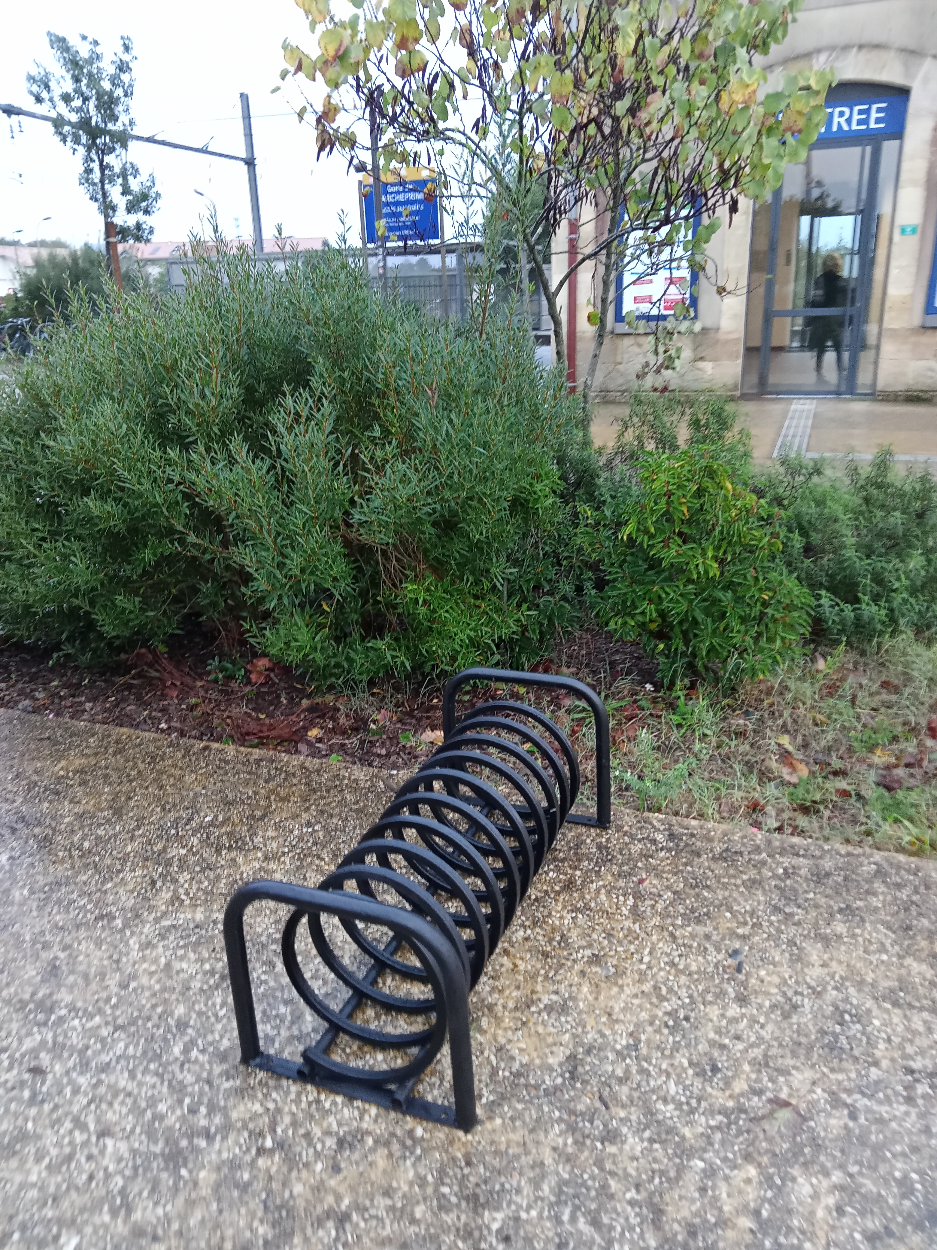 Travaux stationnement vélo à la gare