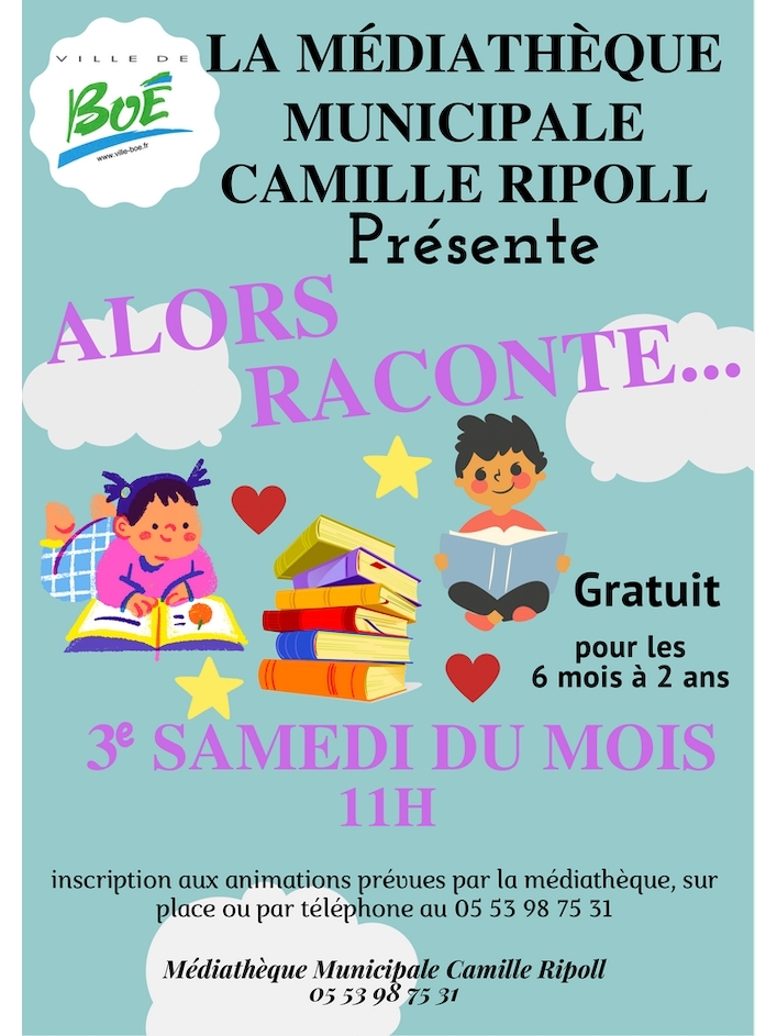 ALORS RACONTE 6 MOIS - 2 ANS, HISTOIRES TIRÉES DES BACS DE LA MÉDIATHÈQUE