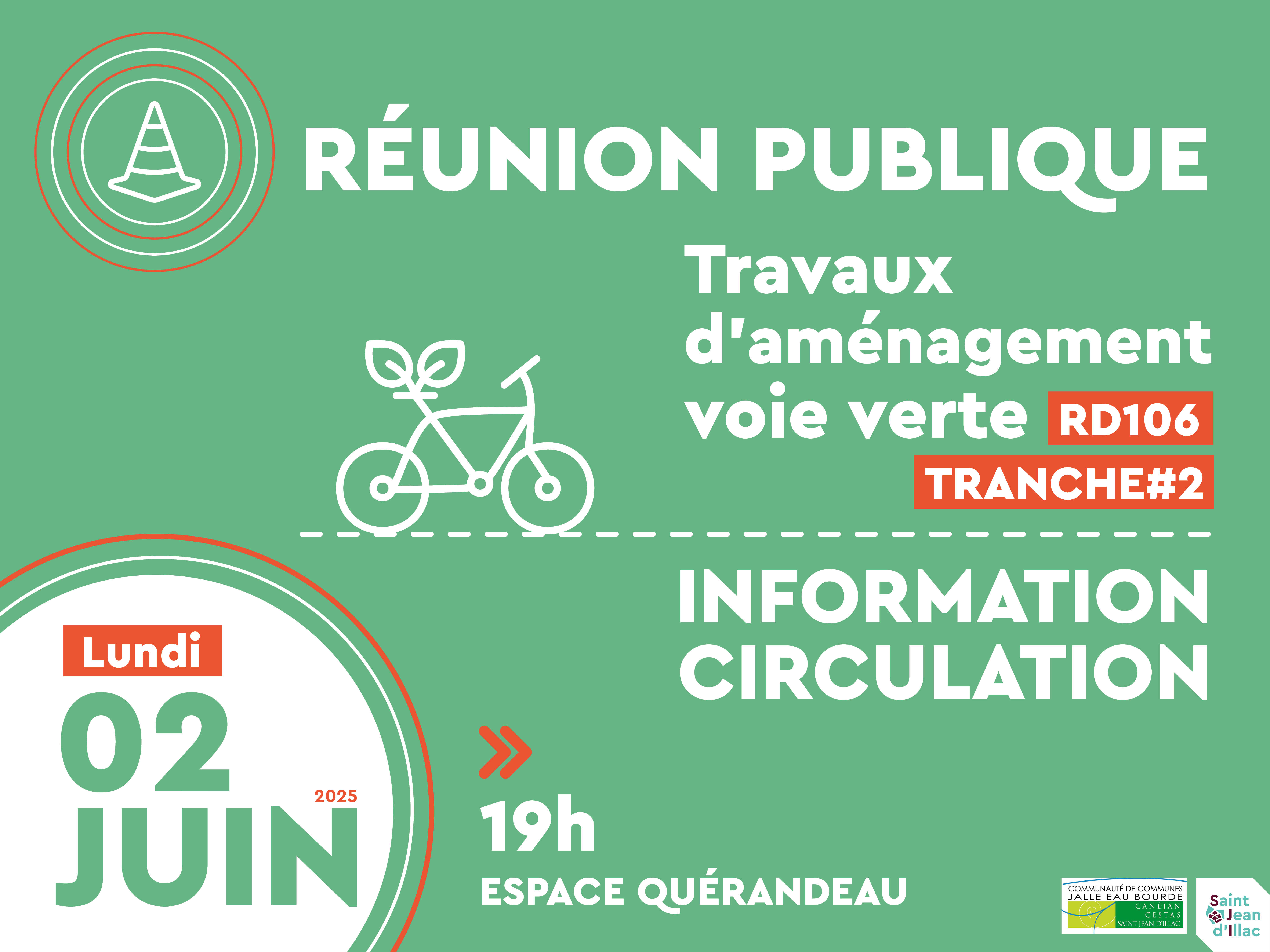 Réunion publique - Travaux d'aménagement voie verte RD106 / Tranche 2