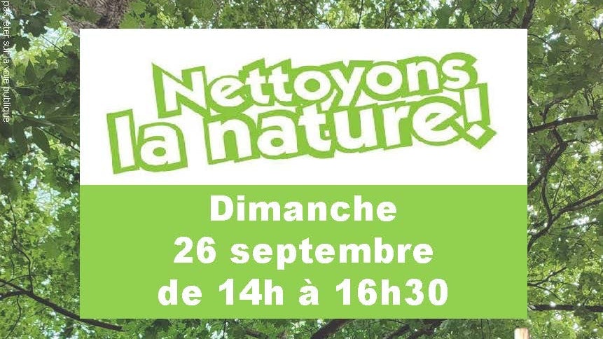 Nettoyons la nature