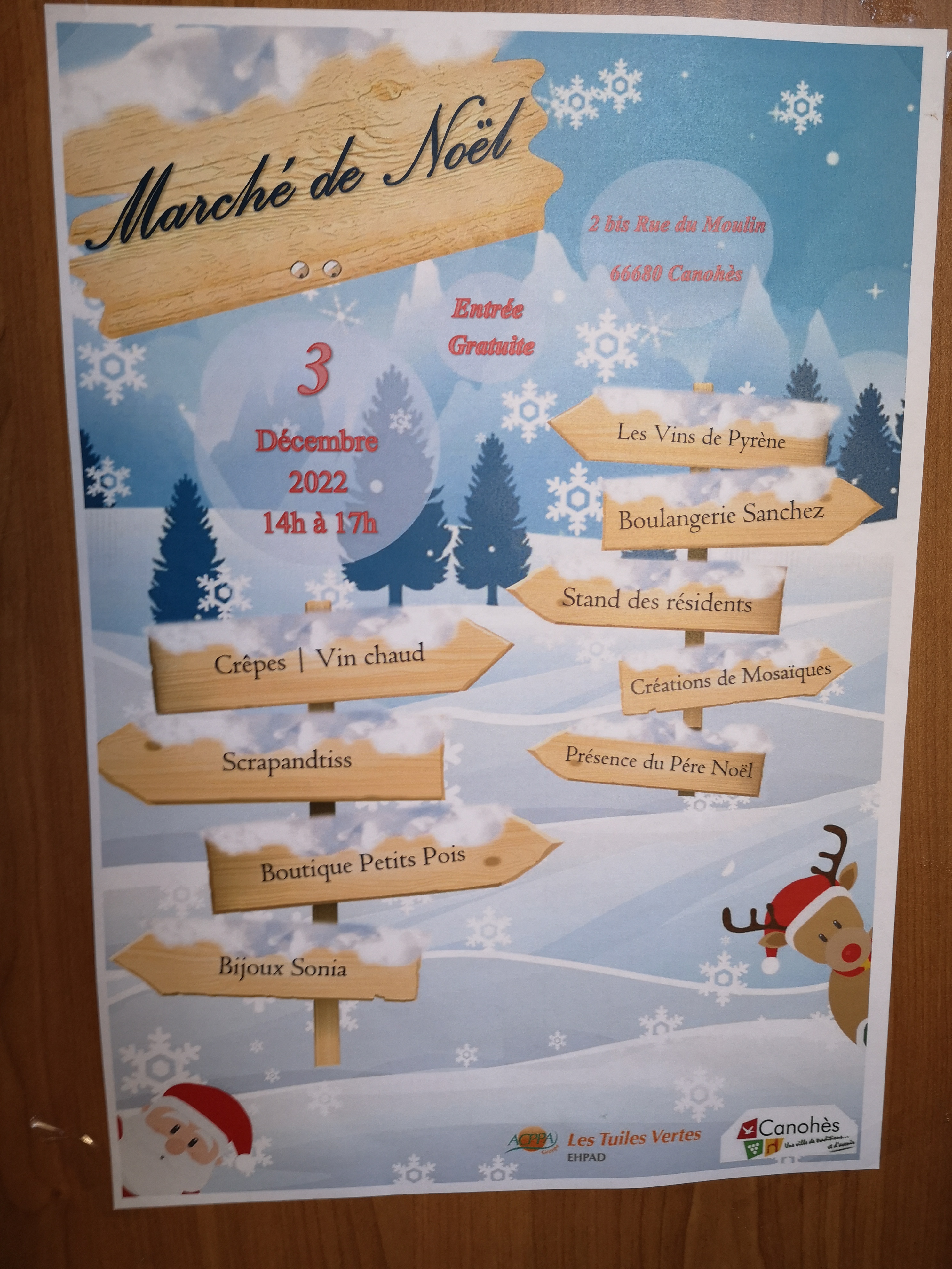 le Pountêt présent au marché de Noël