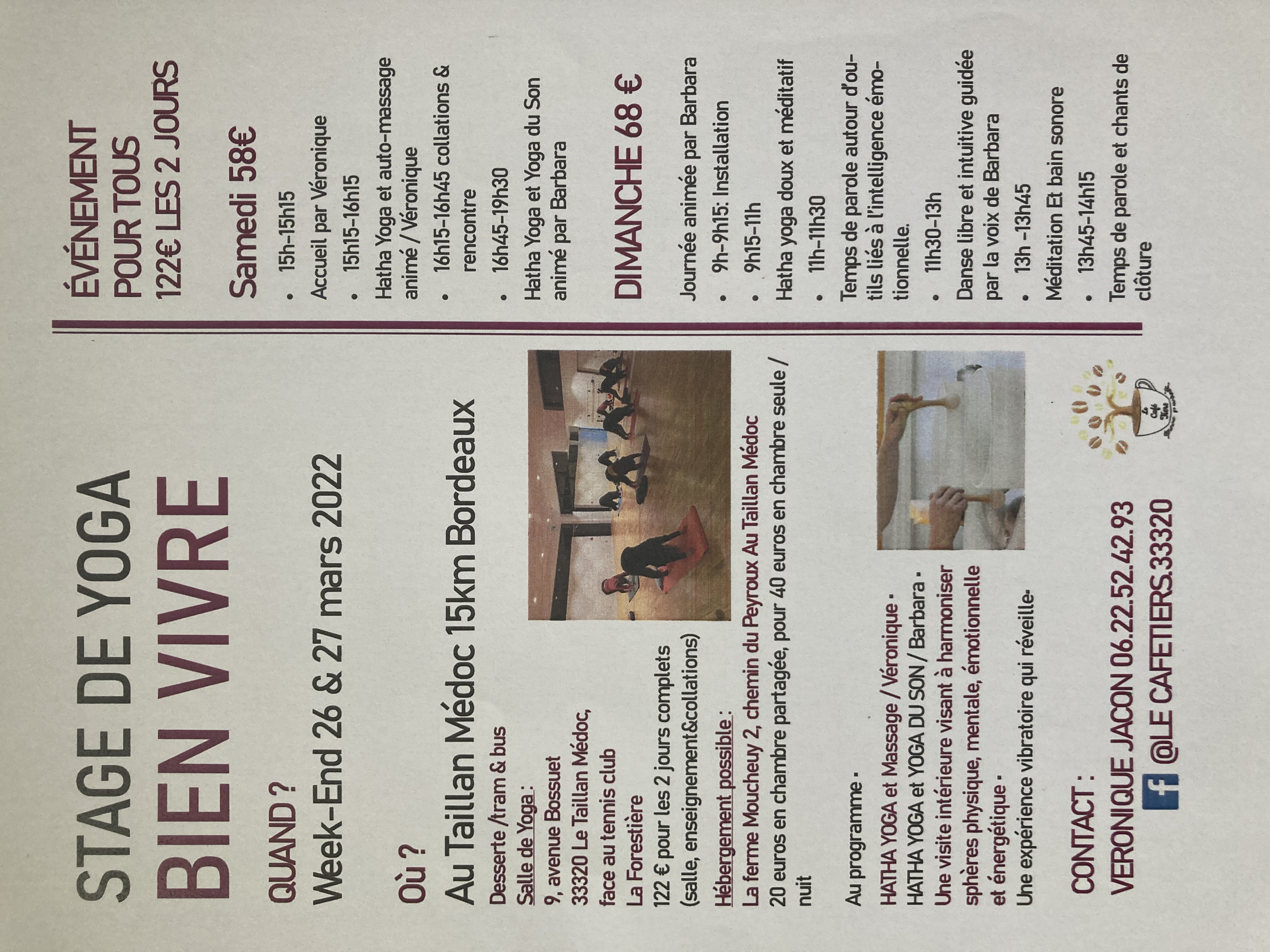 Stage de yoga Bien Vivre