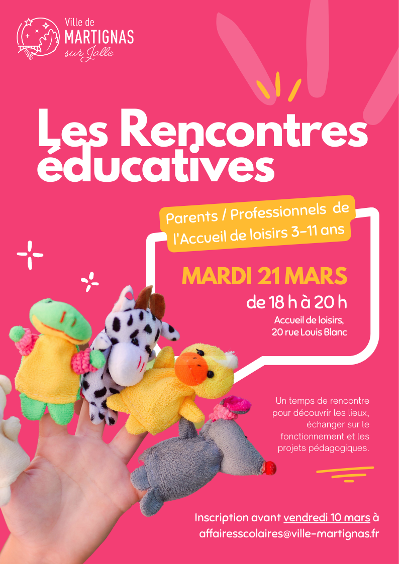 Nouveau : les rencontres éducatives