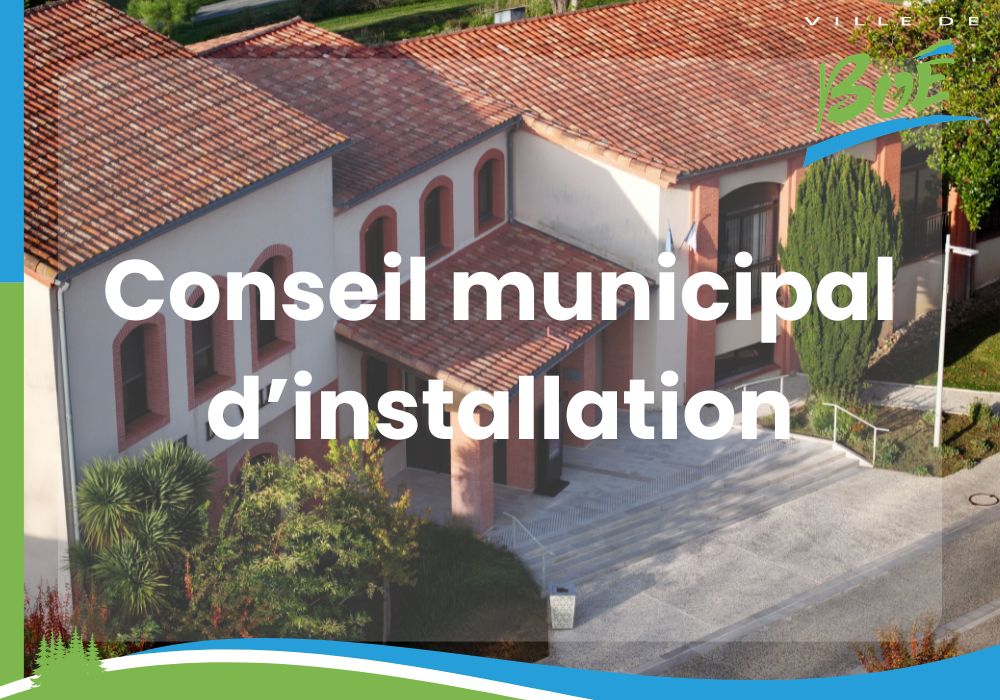Conseil municipal d'installation