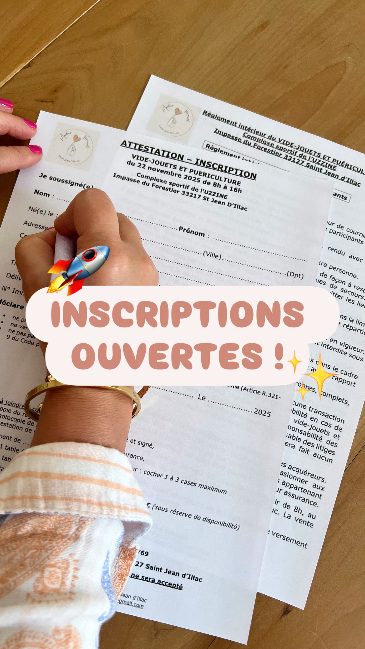 Modus Vivendi Vide-jouets & Puériculture INSCRIPTIONS OUVERTES !!! 