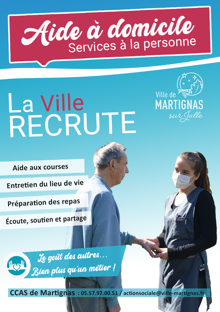 La Ville recrute des aides à domicile !