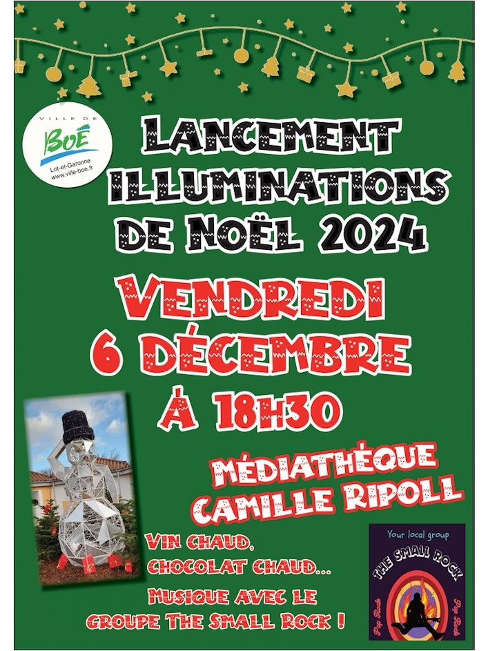 Lancement illuminations de Noël 2024