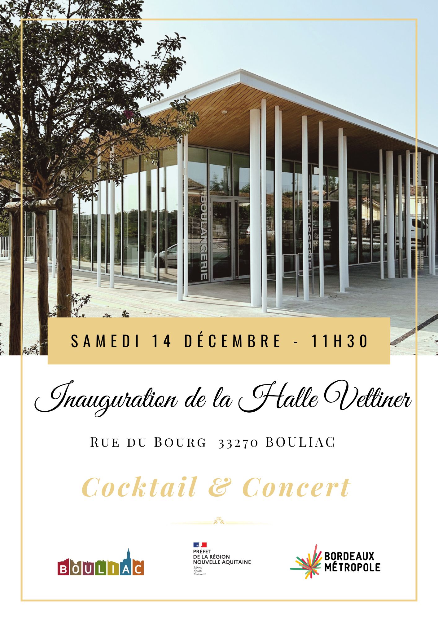 Inauguration de la Halle Vettiner