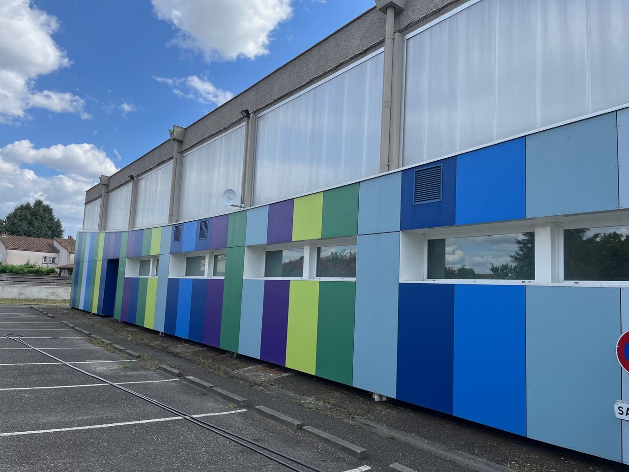 Un coup d’éclat pour la salle de basket Chaussard