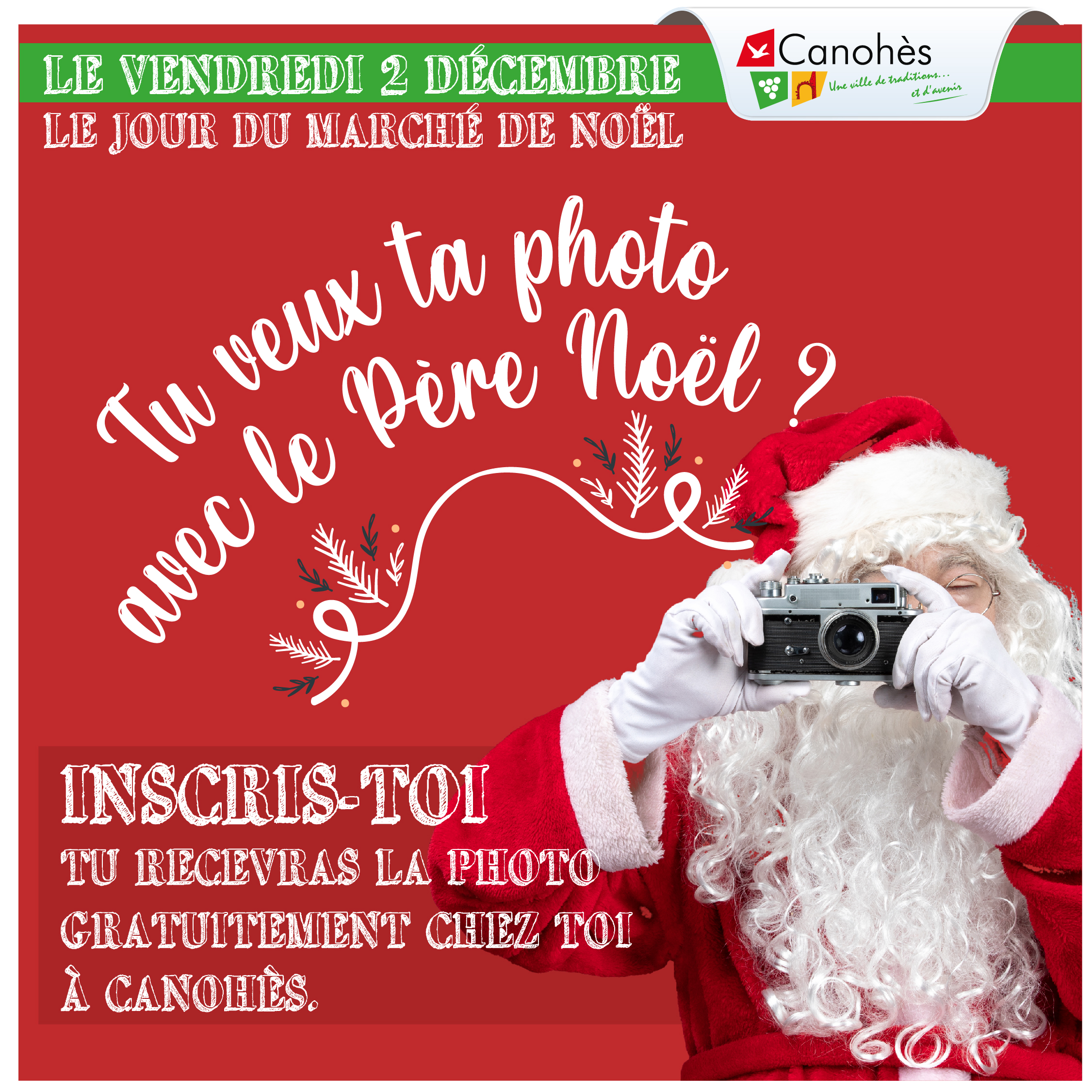 TA PHOTO AVEC LE PÈRE NOËL ?