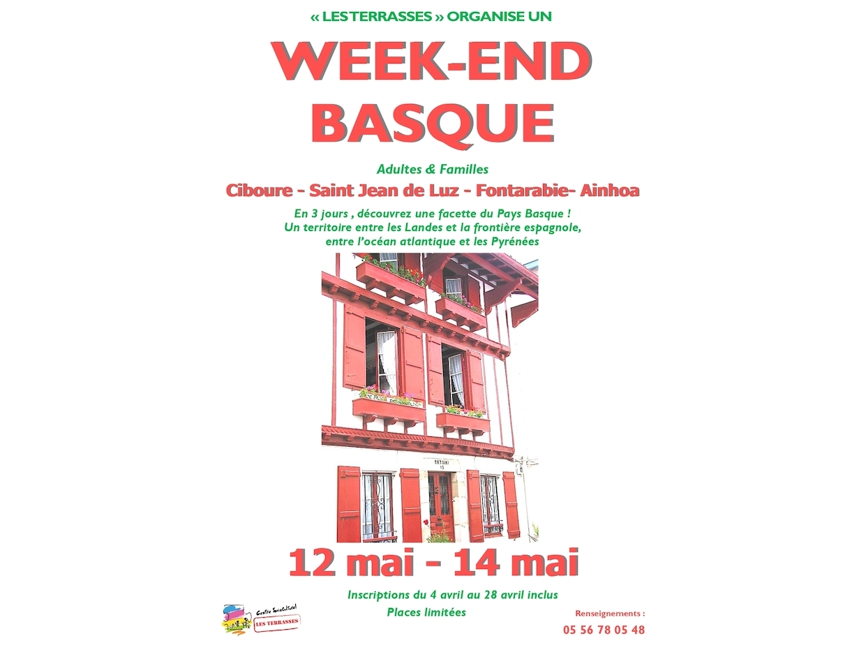 WEEK-END FAMILLES AU PAYS BASQUE