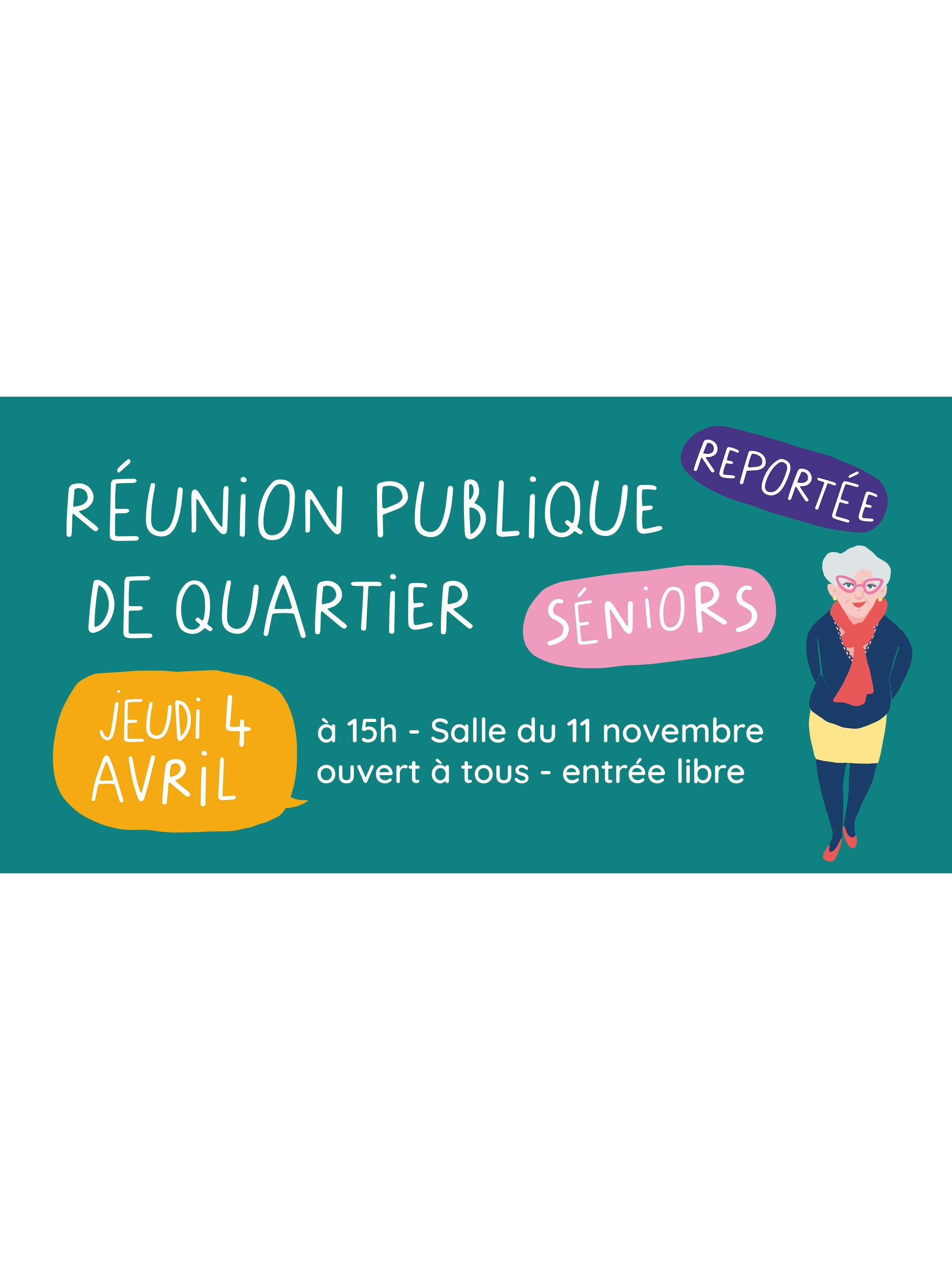 Réunion publique de quartier : Spéciale Séniors