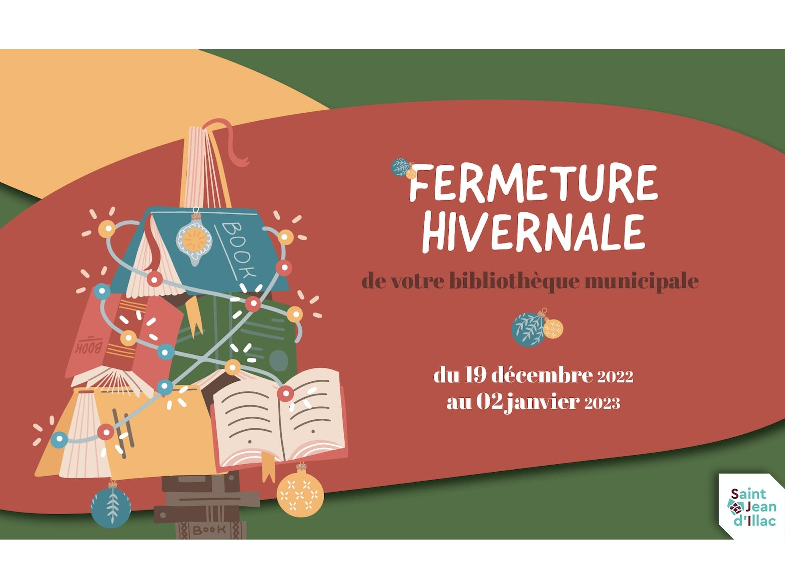 Bibliothèque municipale - Fermeture hivernale