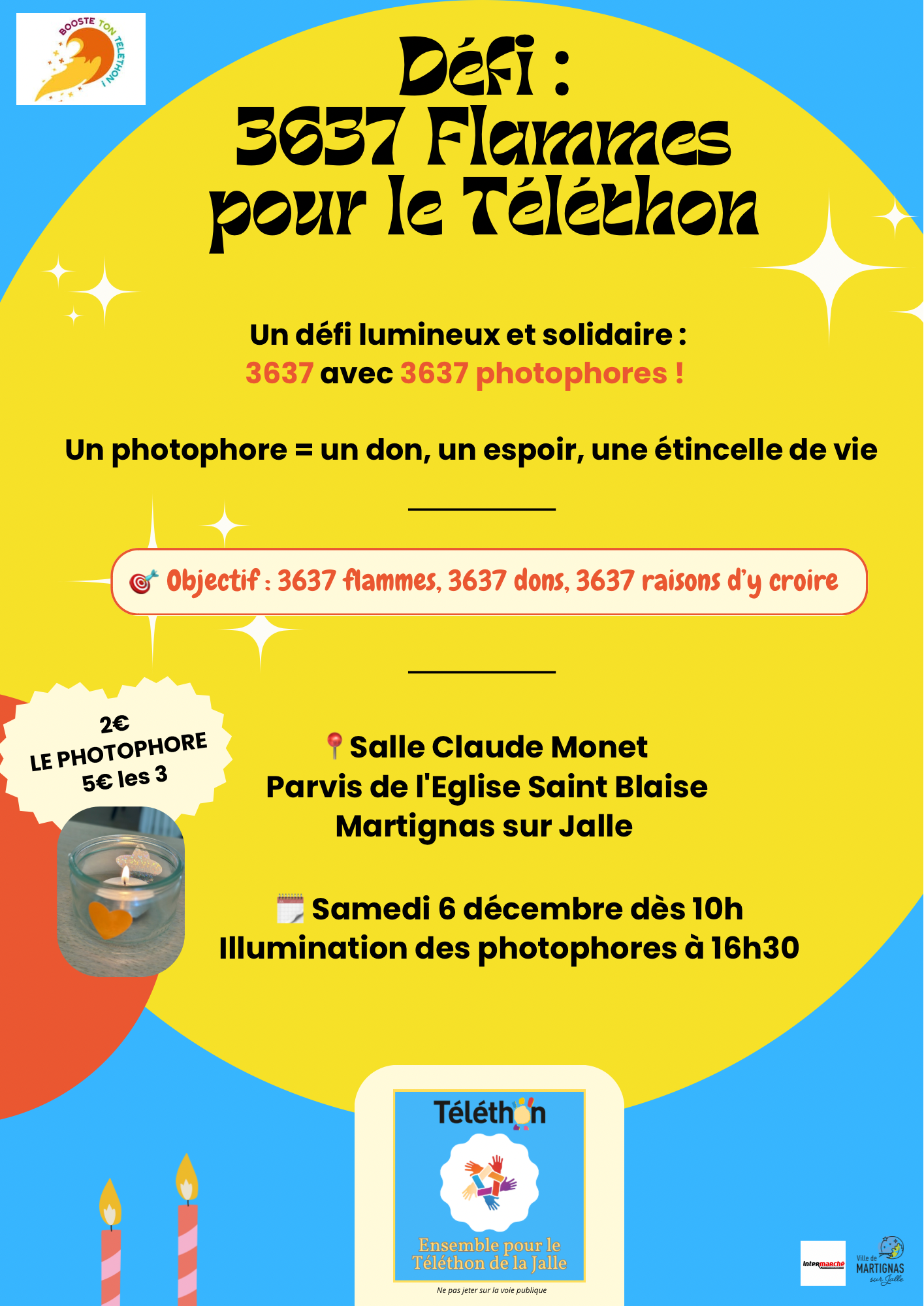 3637 Flammes pour le TELETHON