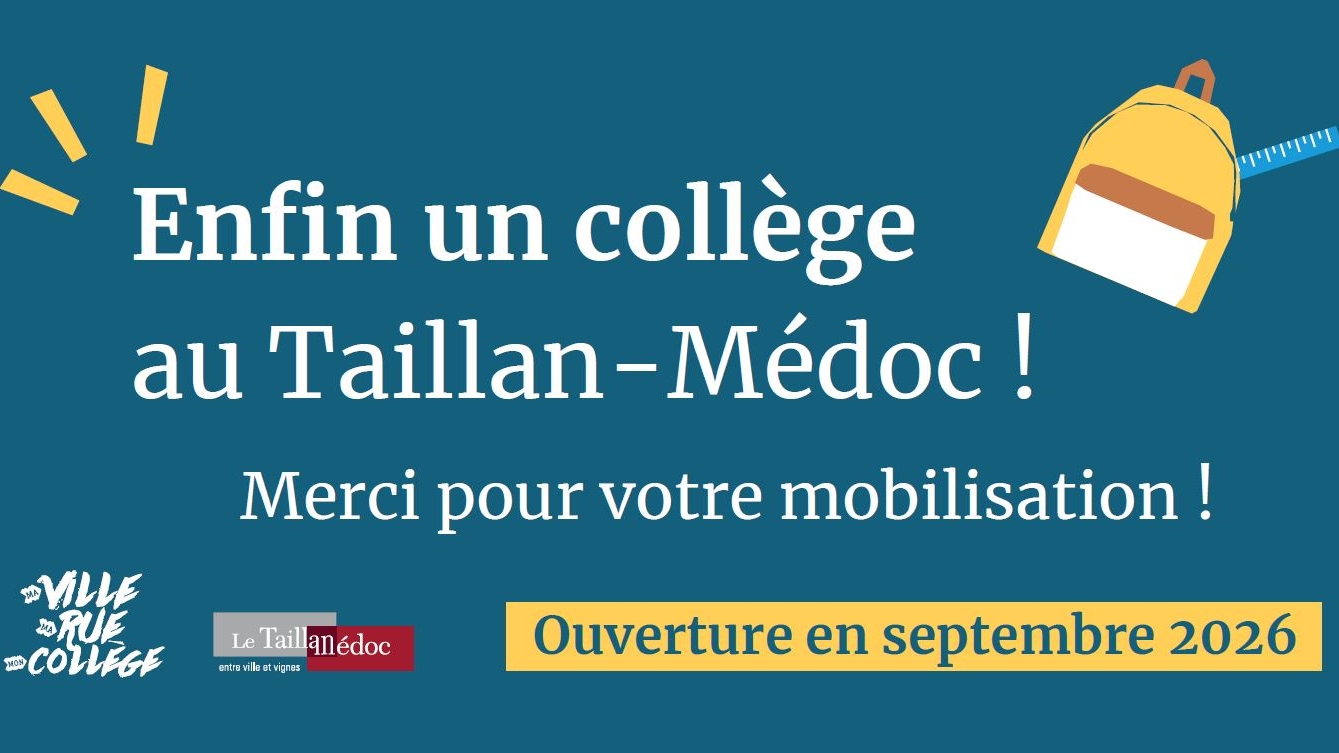 Un collège au Taillan en 2026 !