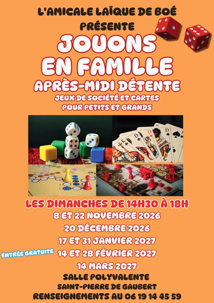 Jouons en famille
