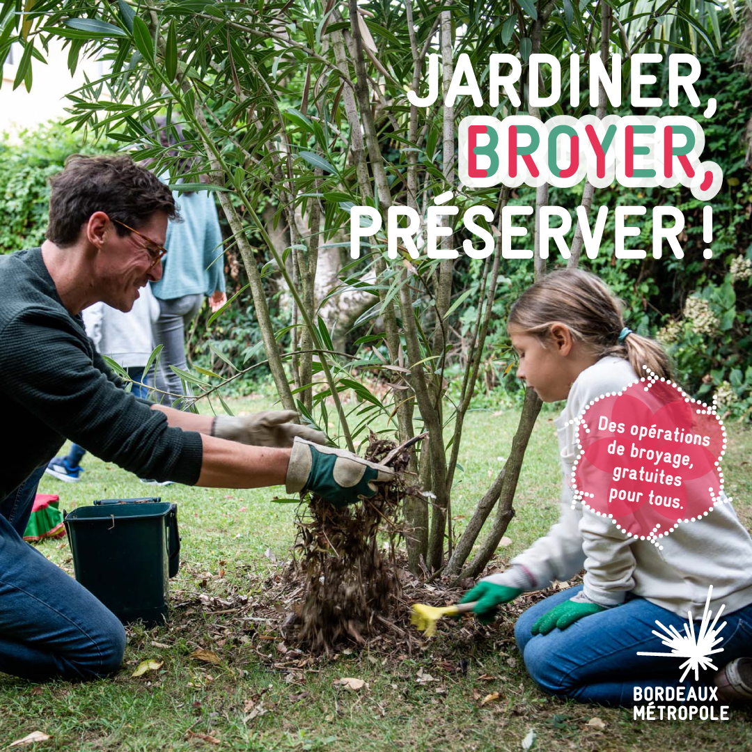 Opération de broyage de vos branchages