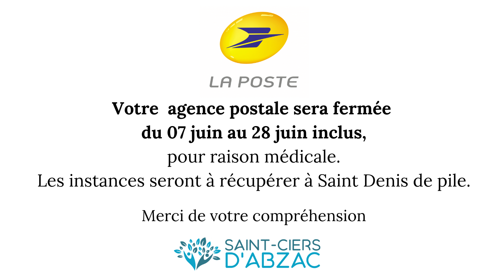 Fermeture de votre agence postale