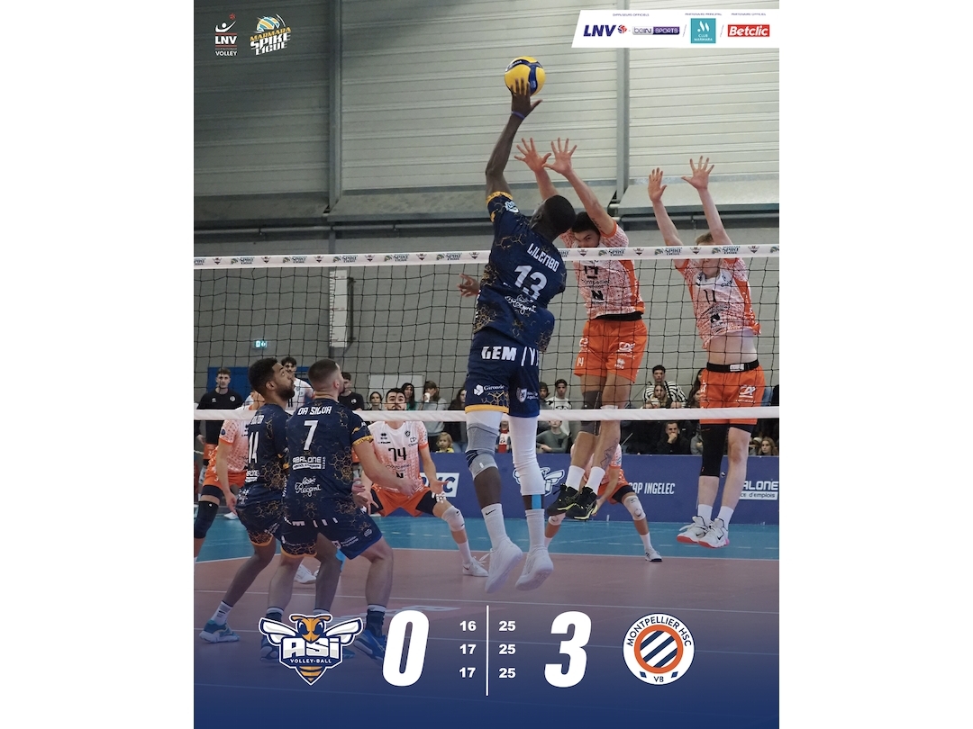 ASI vs Montpellier : Défaite 3/0