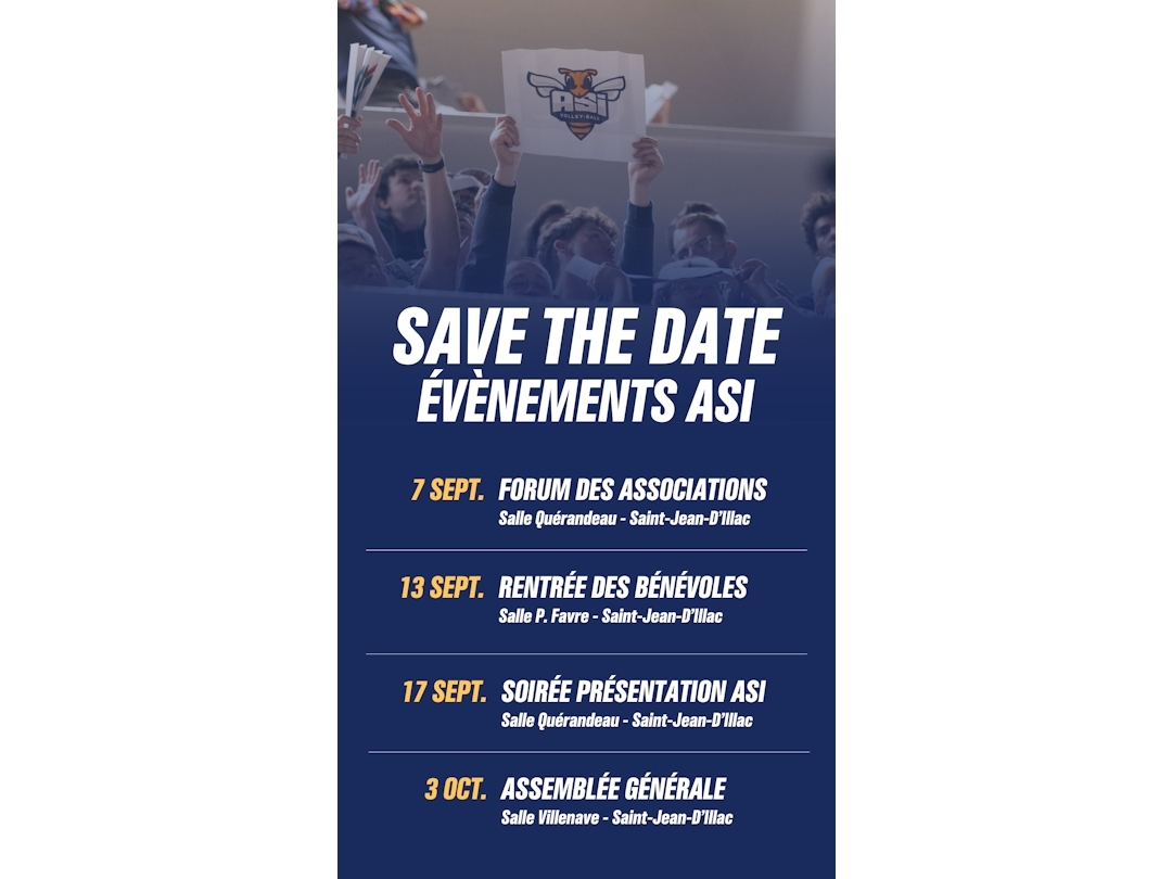 SAVE THE DATE - Évènements ASI