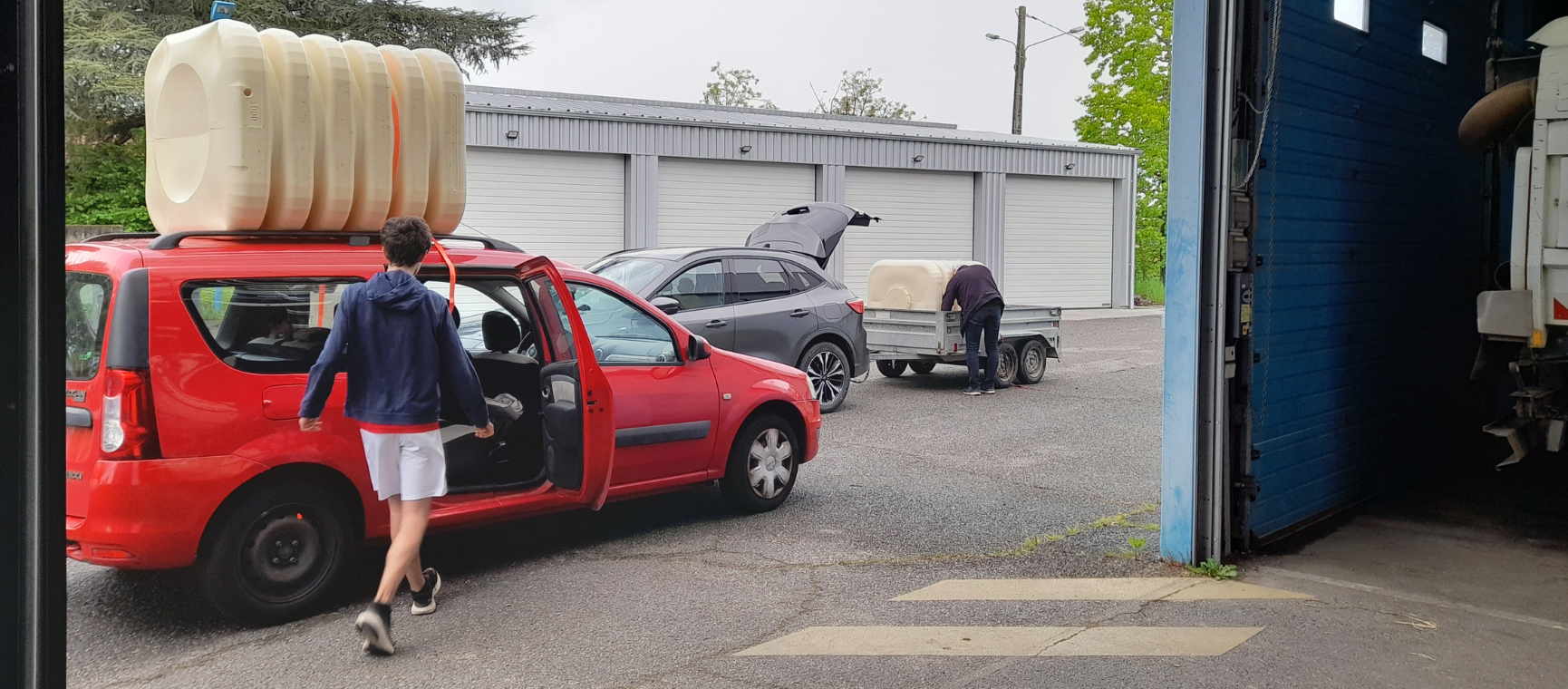 LIVRAISON DES RÉCUPÉRATEURS D'EAU