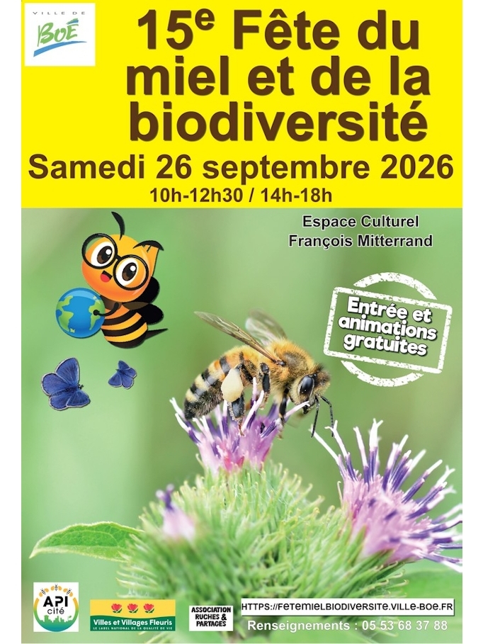 La Fête du Miel et de la Biodiversité revient à Boé pour sa 15ᵉ édition !
