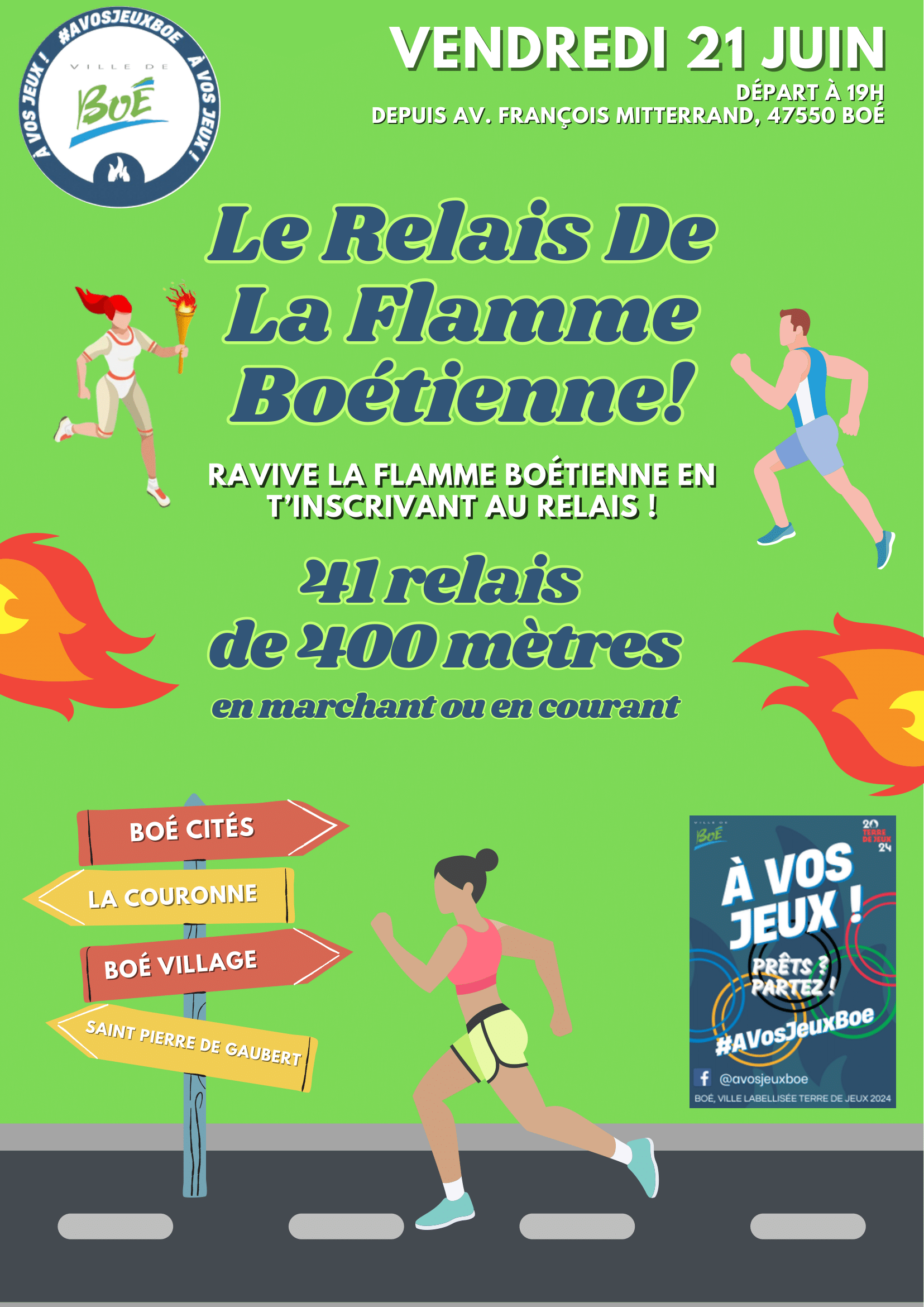 RELAIS DE LA FLAMME BOÉTIENNE