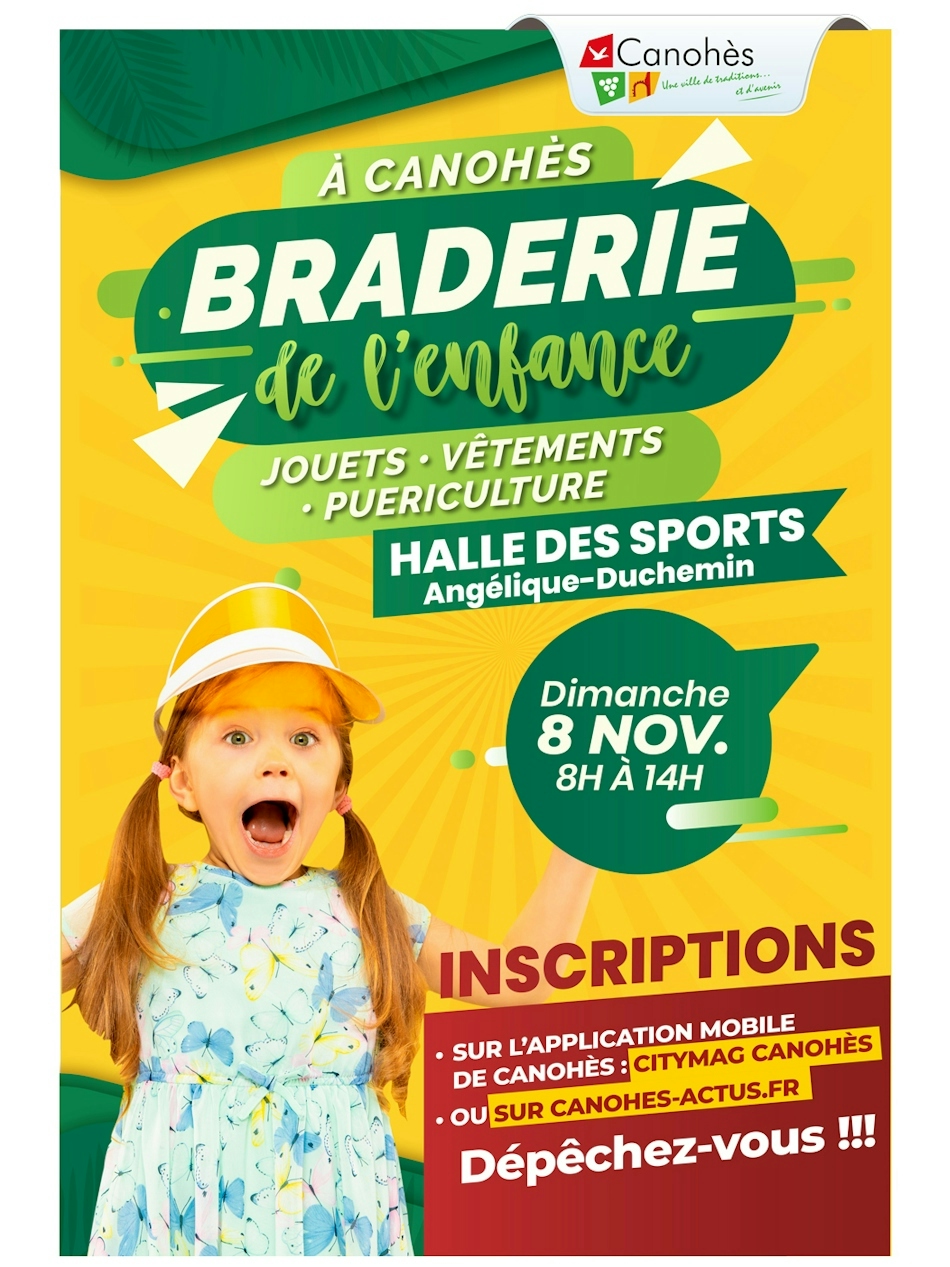 👶🧸 🎁 La Braderie de l’Enfance revient le 8 novembre !