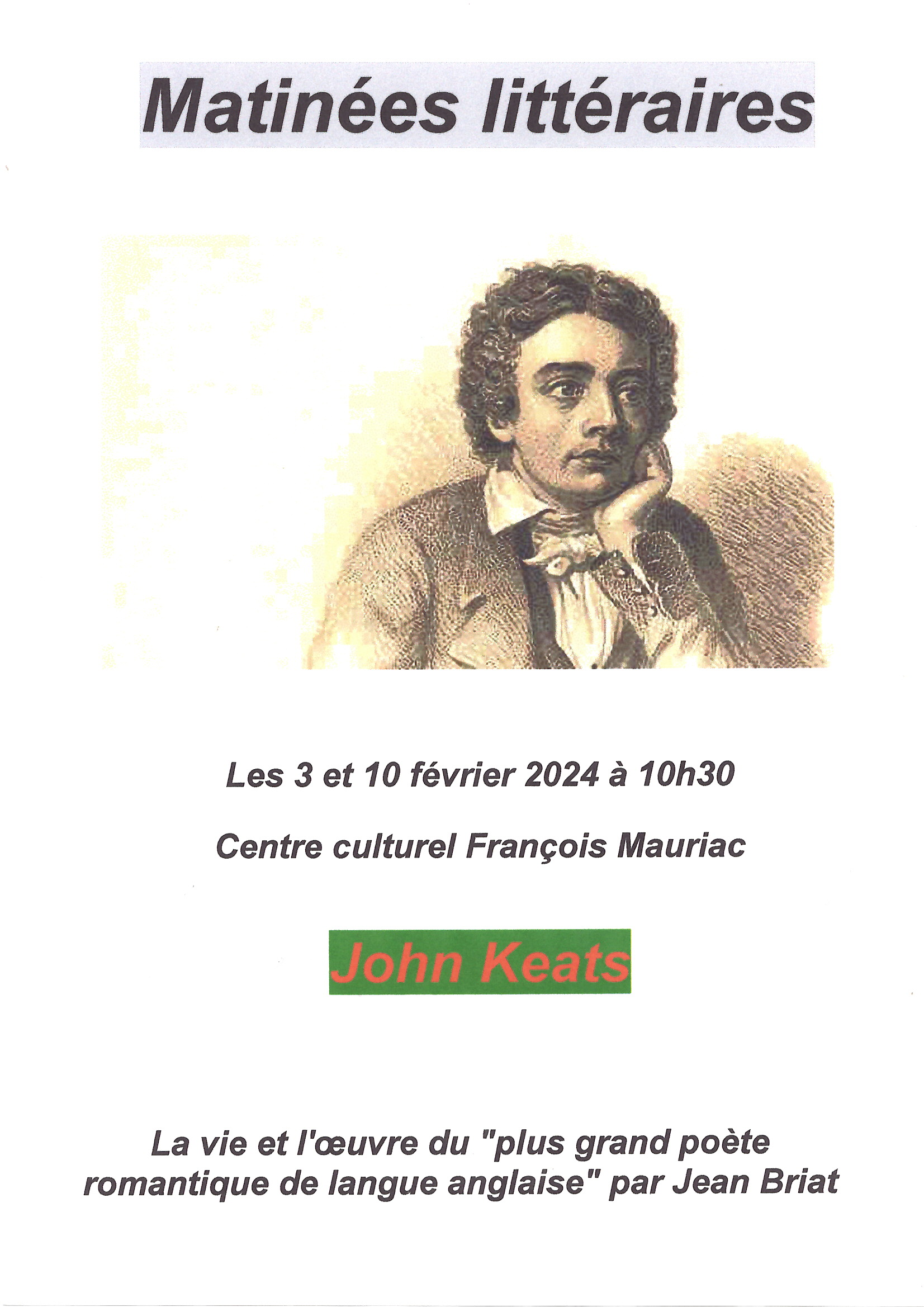 Matinées littéraires