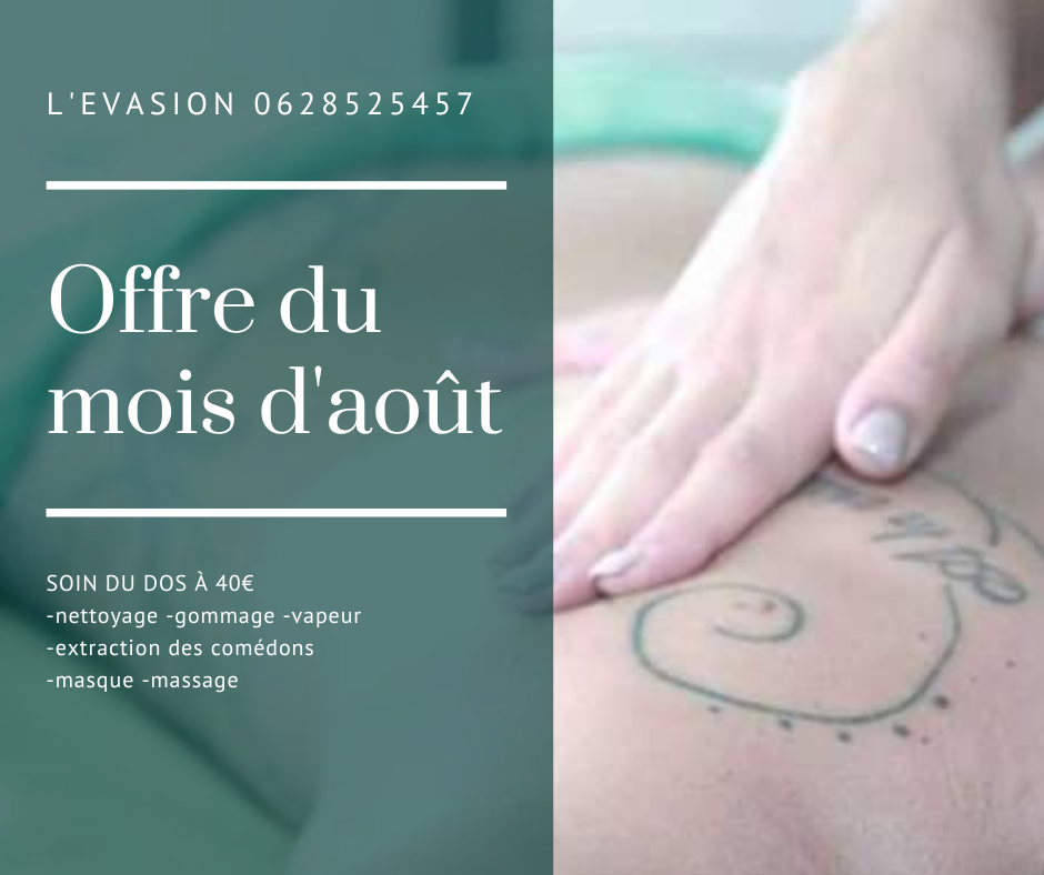 Offre du mois d'août 
