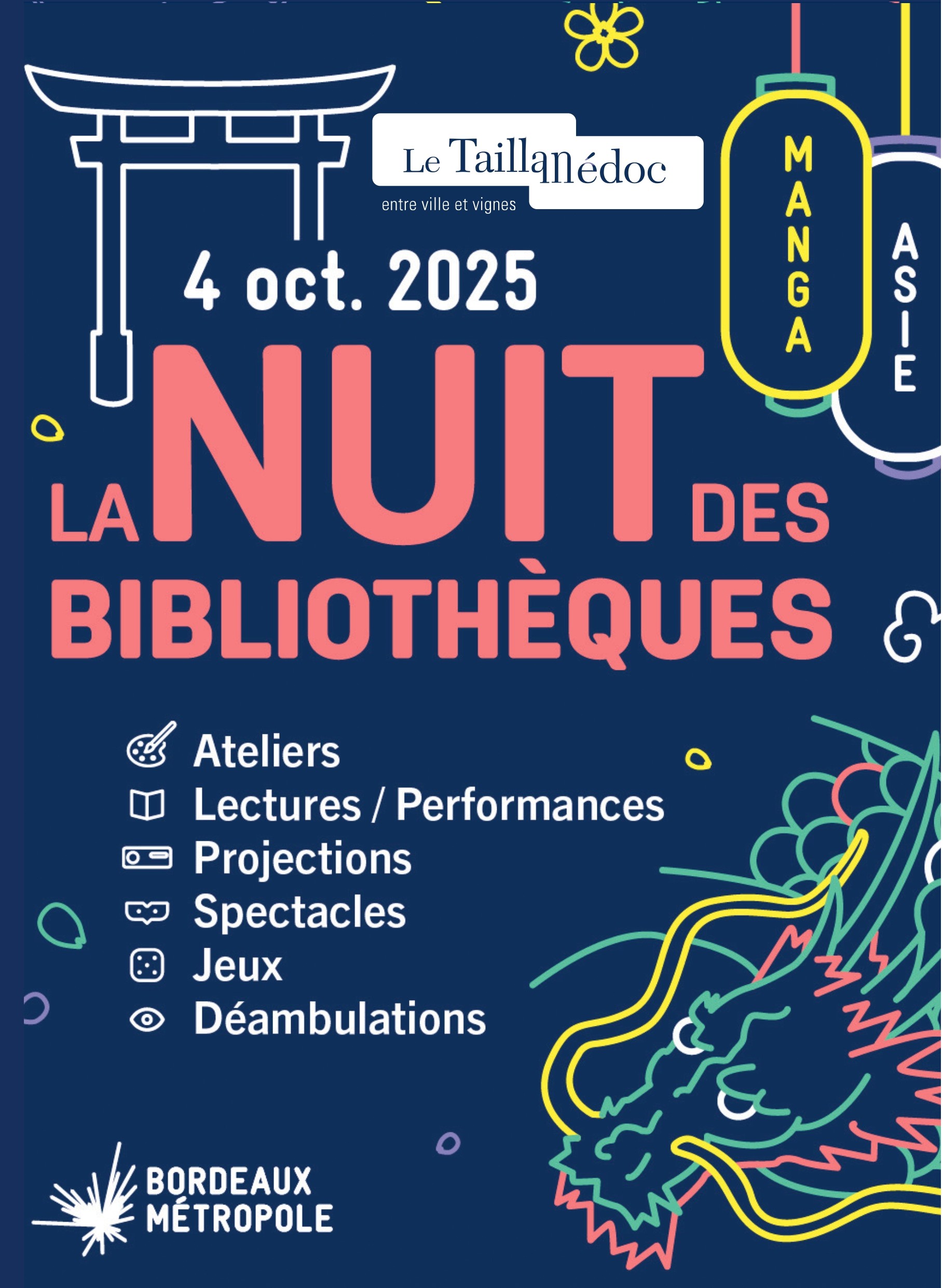La nuit des bibliothèques (réservation restauration et programme)