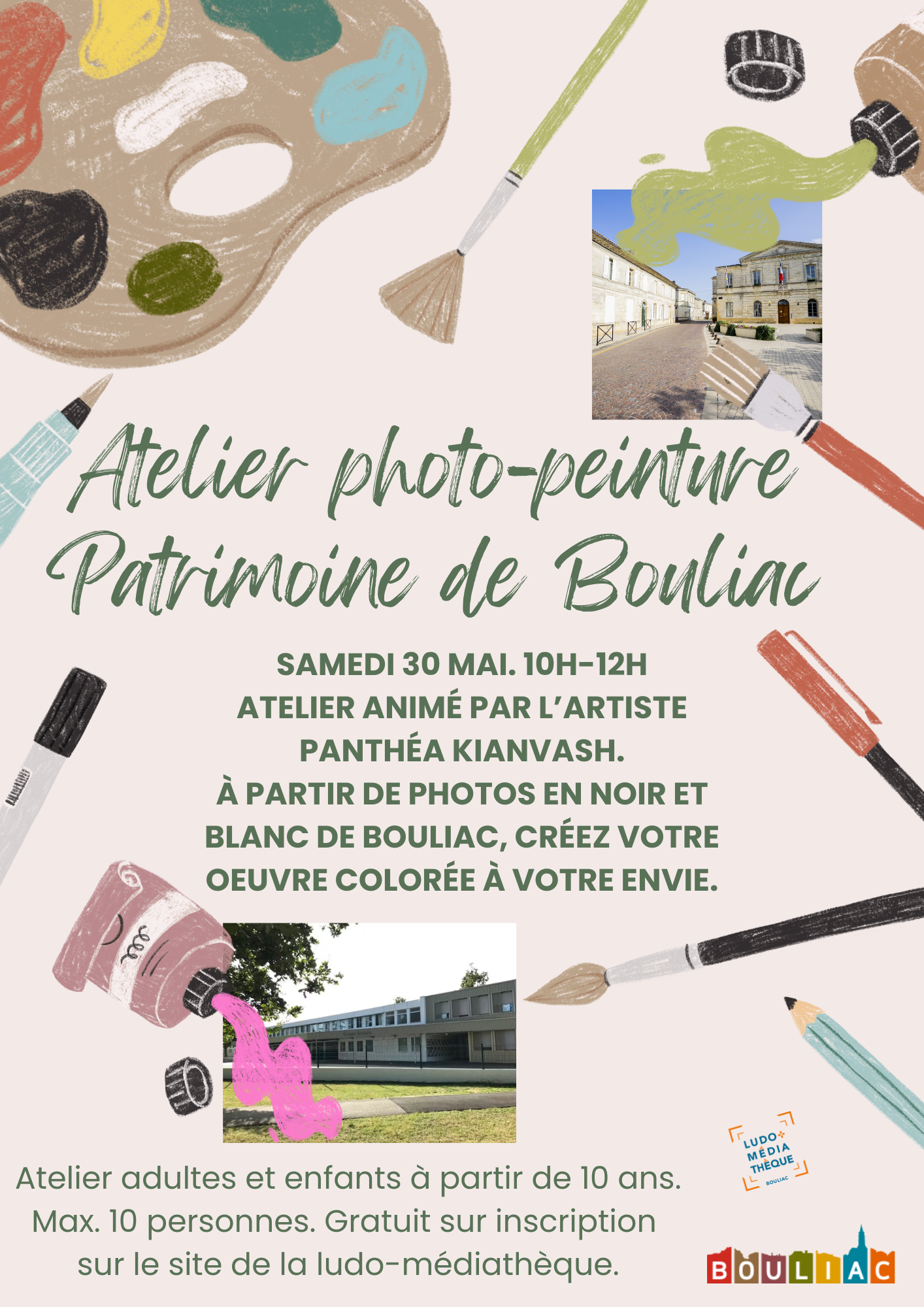 Atelier photo-peinture Patrimoine de Bouliac