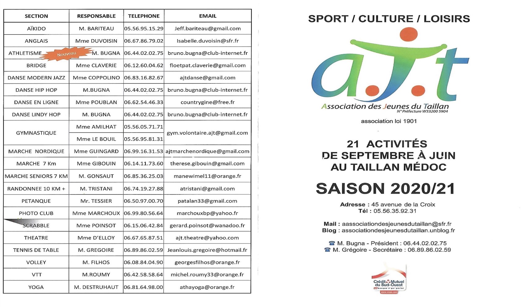 ASSOCIATION DES JEUNES DU TAILLAN