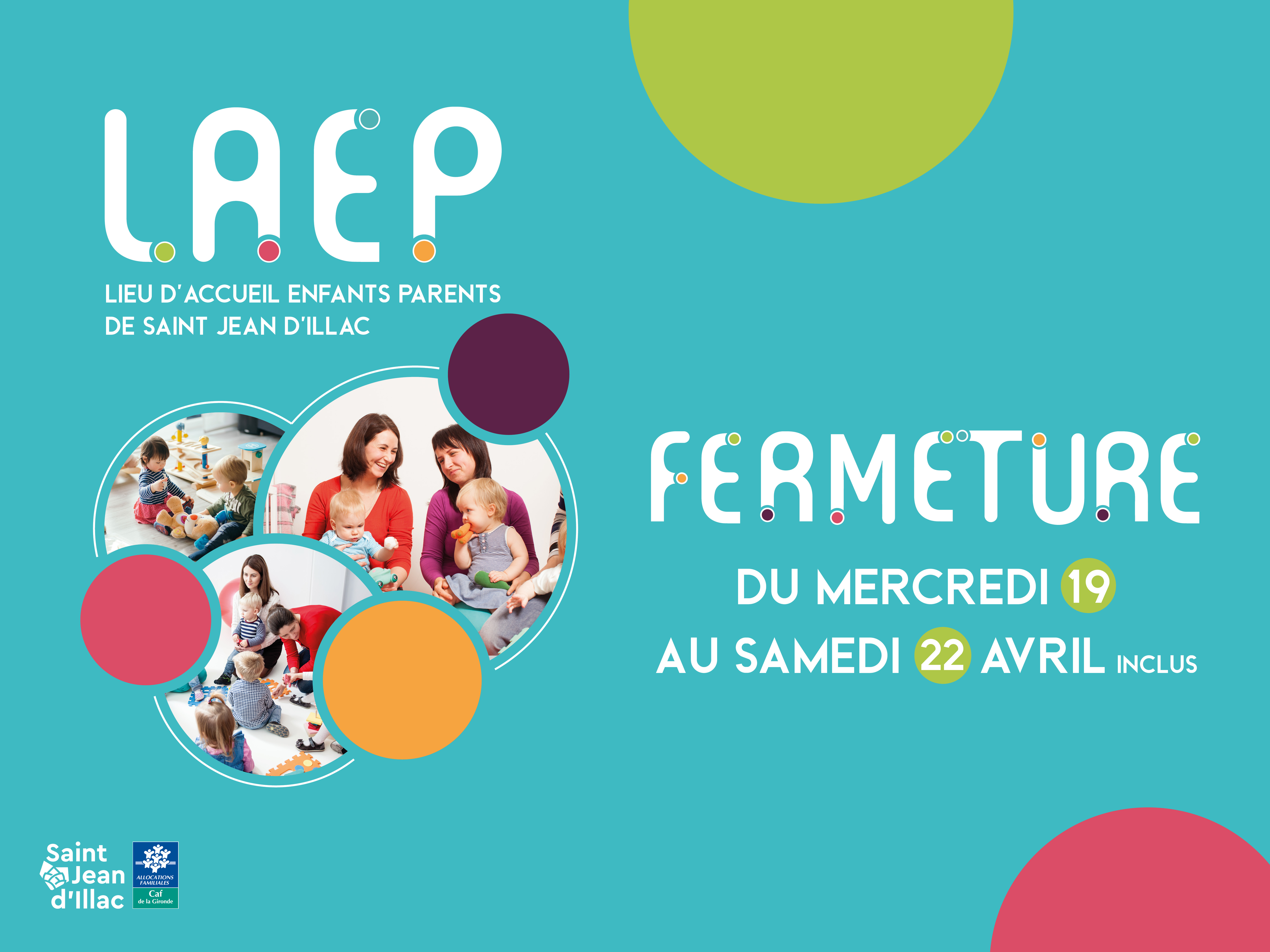 LAEP - Fermeture Avril