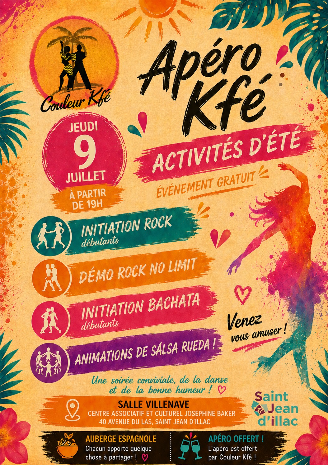 Apéro Kfé le 9/07 (pas le 26/06)