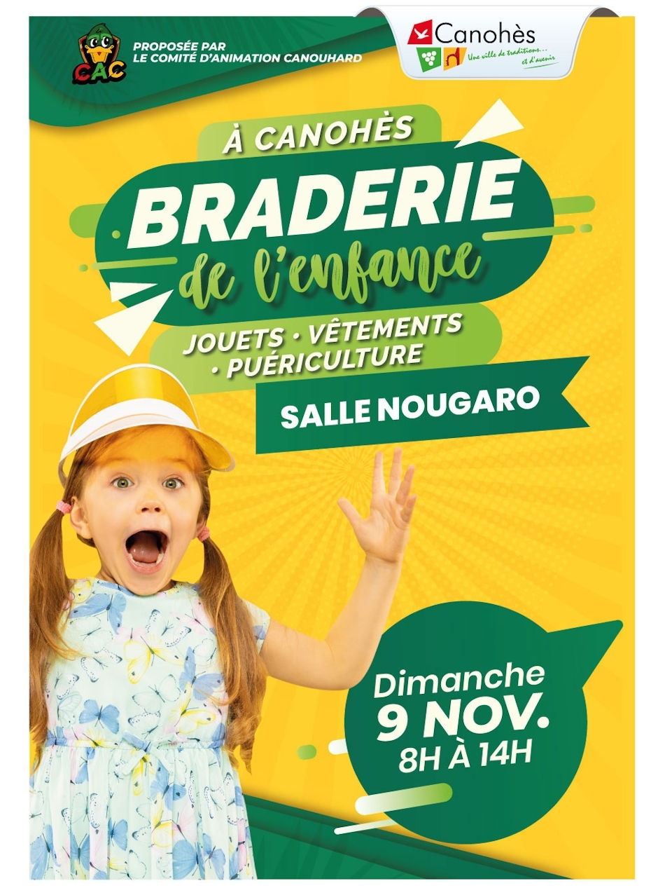 🍂 Braderie de l'enfance à Canohès - NOVEMBRE 🍂