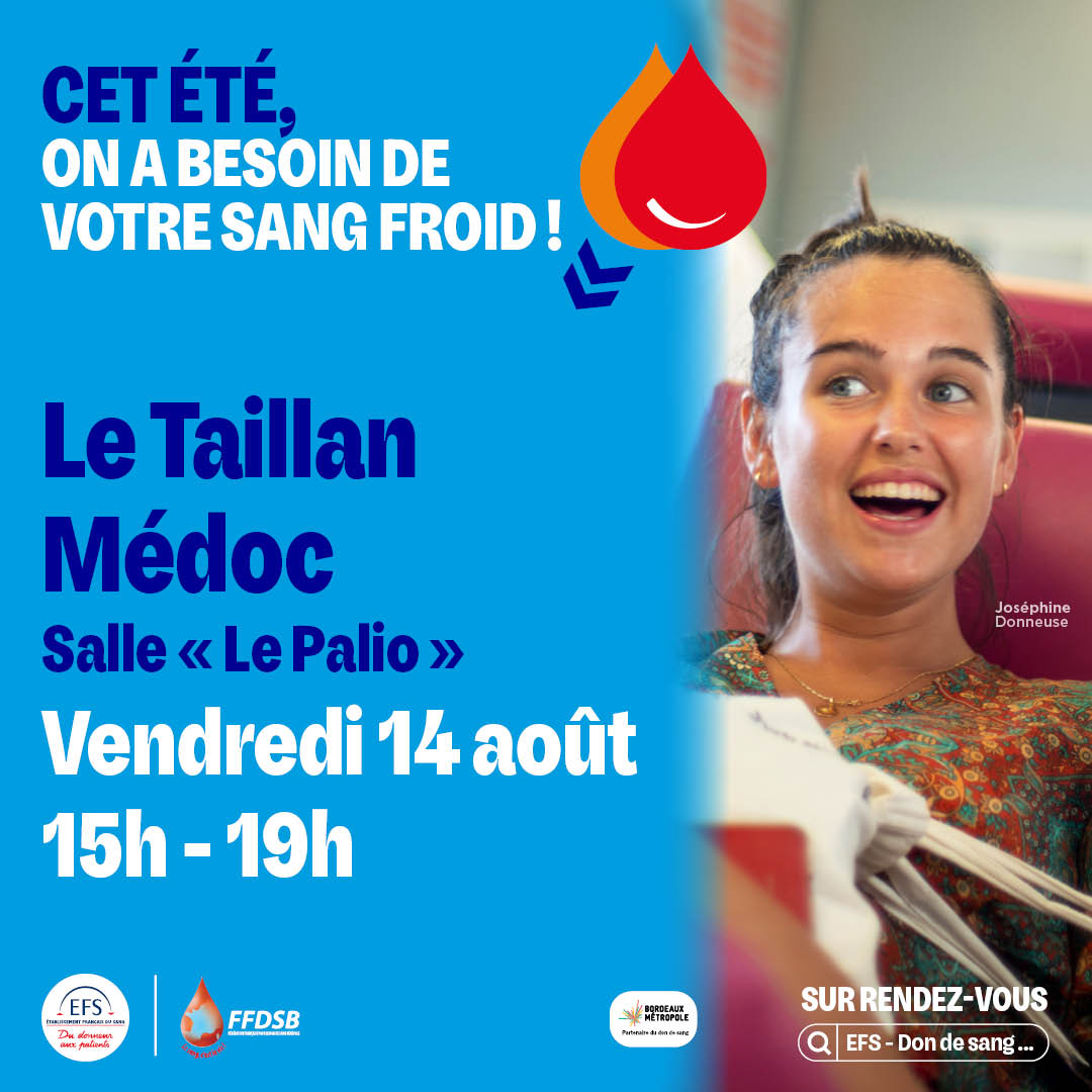 Don de sang Vendredi 14 août 