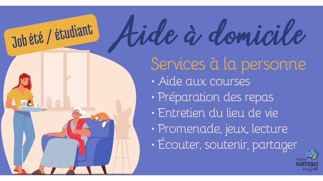 Job d'été / étudiant : recrutement d'aide à domicile