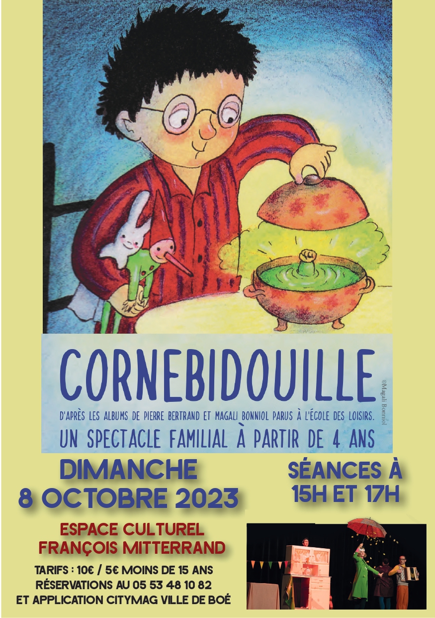 Spectacle - Cornebidouille - Dimanche 8 octobre 15h - COMPLET