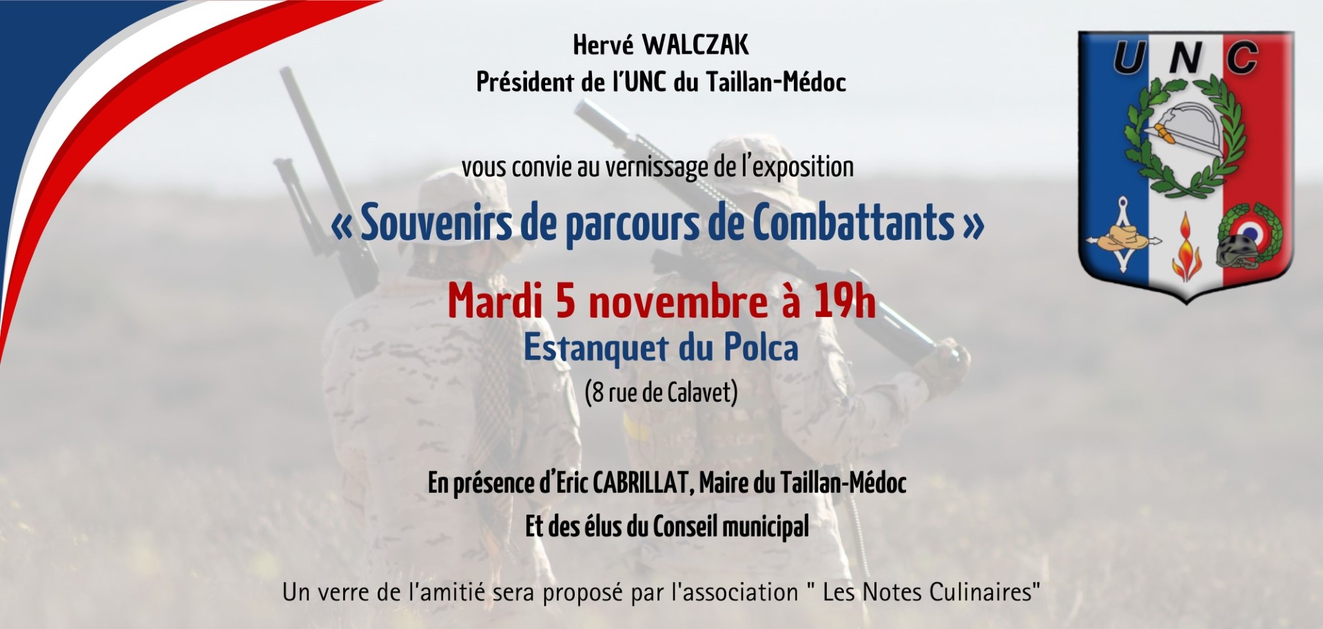 EXPOSITION "SOUVENIRS DE PARCOURS DE COMBATTANTS"
