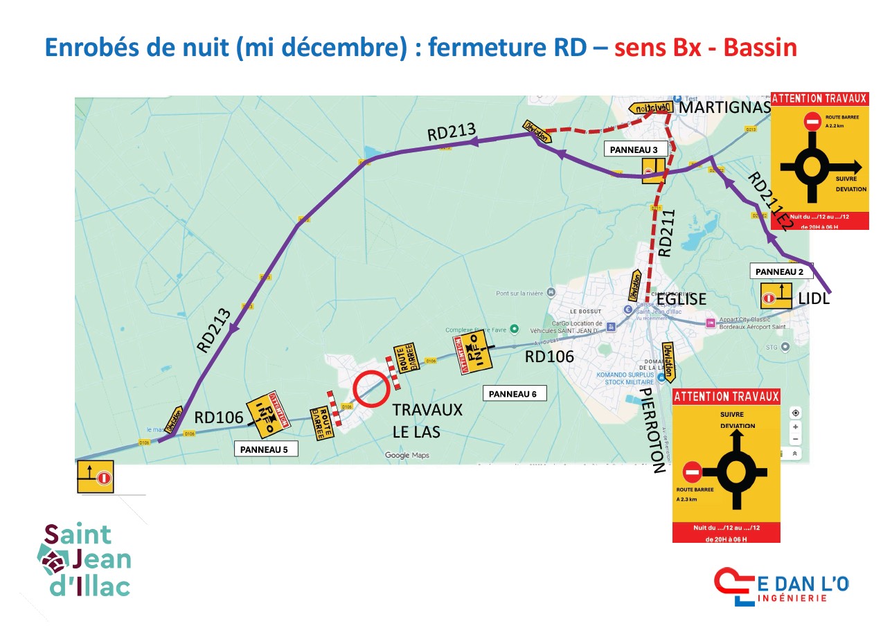 Aménagement sécuritaire Le Las - Fermeture nocturne