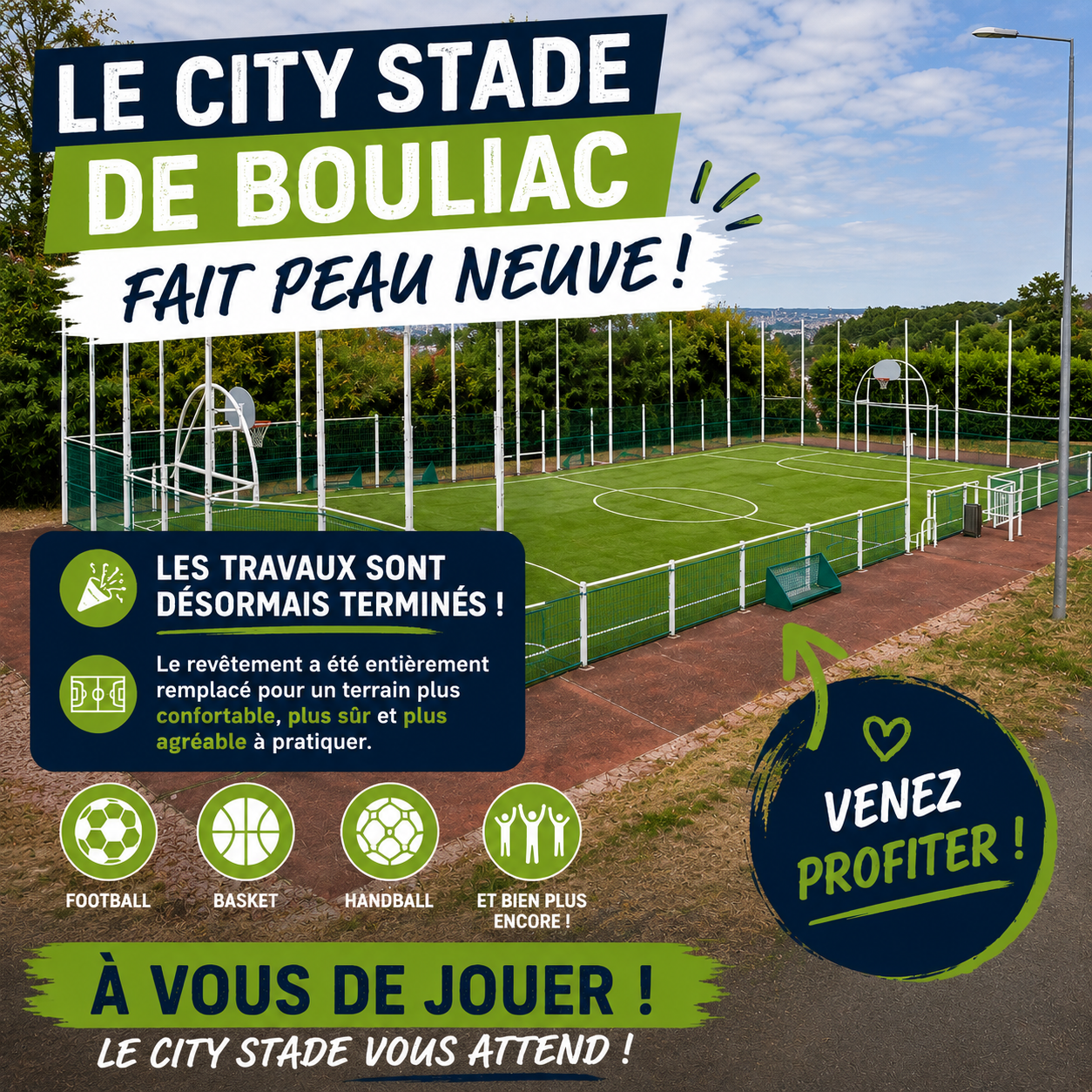 Réouverture du City stade - Parc de Vialle