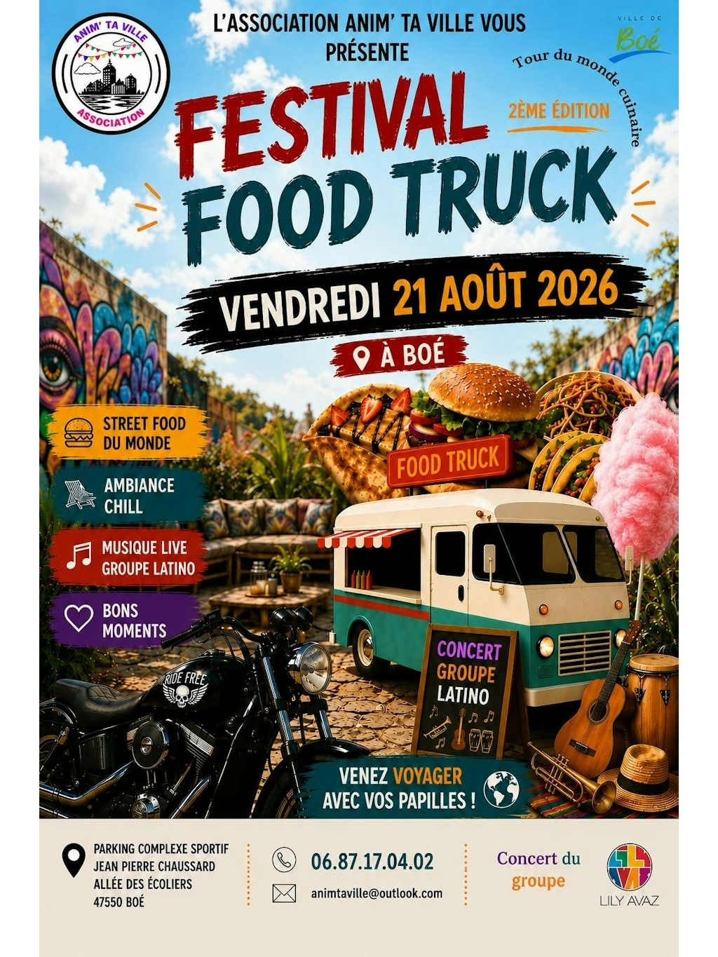 FESTIVAL FOOD TRUCK – 2ᵉ ÉDITION À BOÉ !