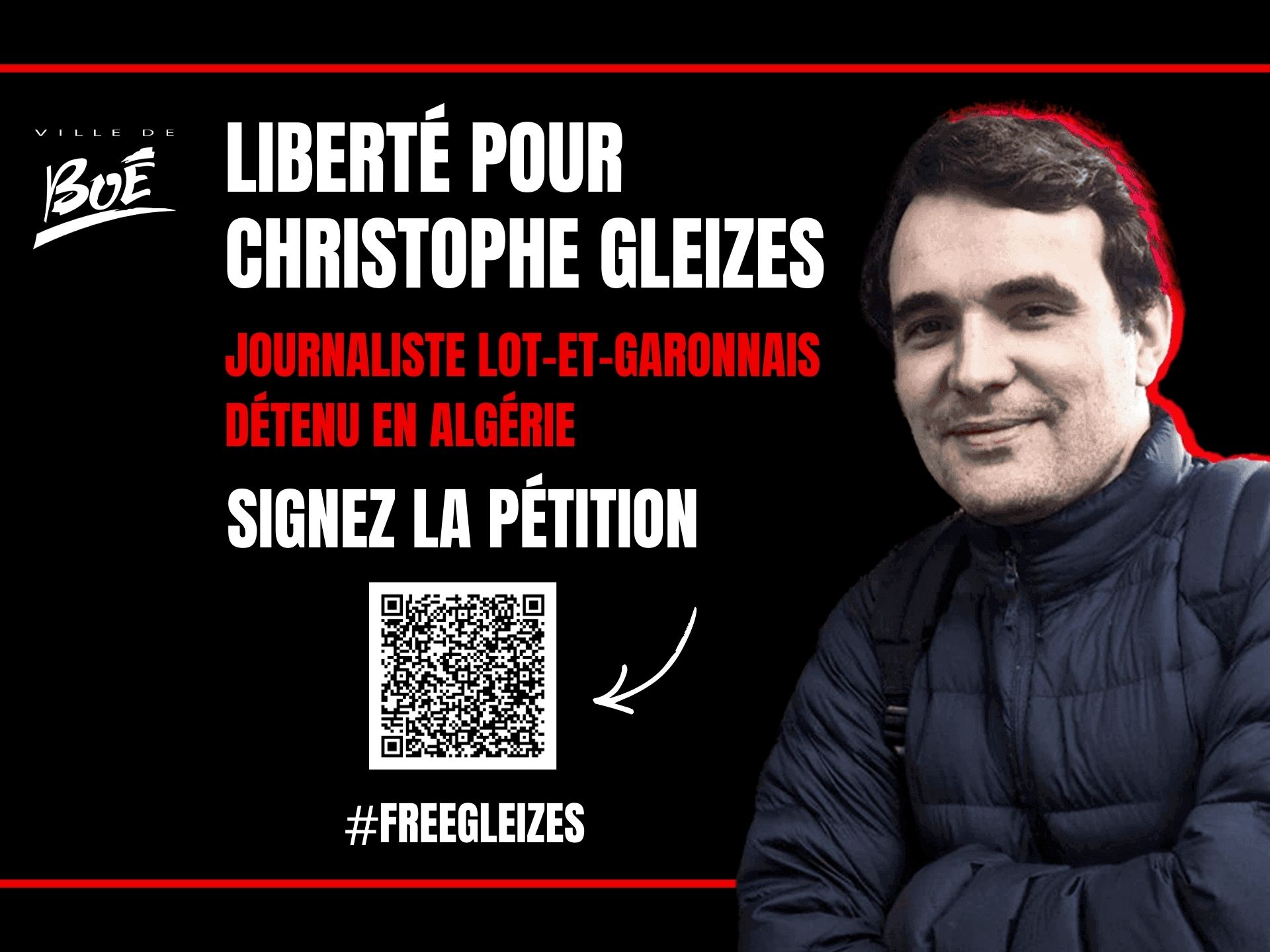 Mobilisation pour la libération de Christophe Gleizes, journaliste lot-et-garonnais