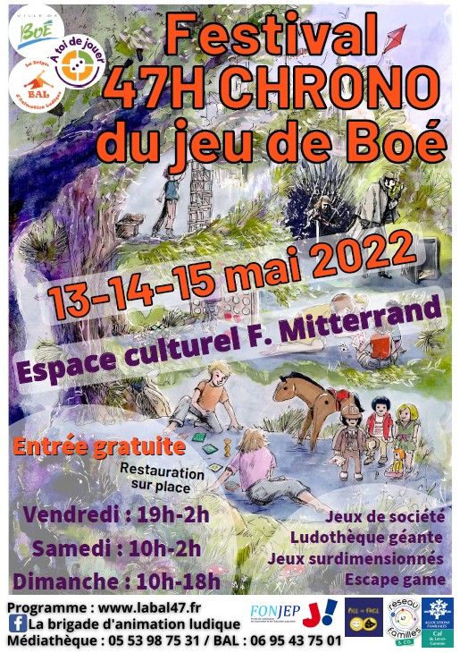 Festival « 47 H chrono du jeu de Boé » 