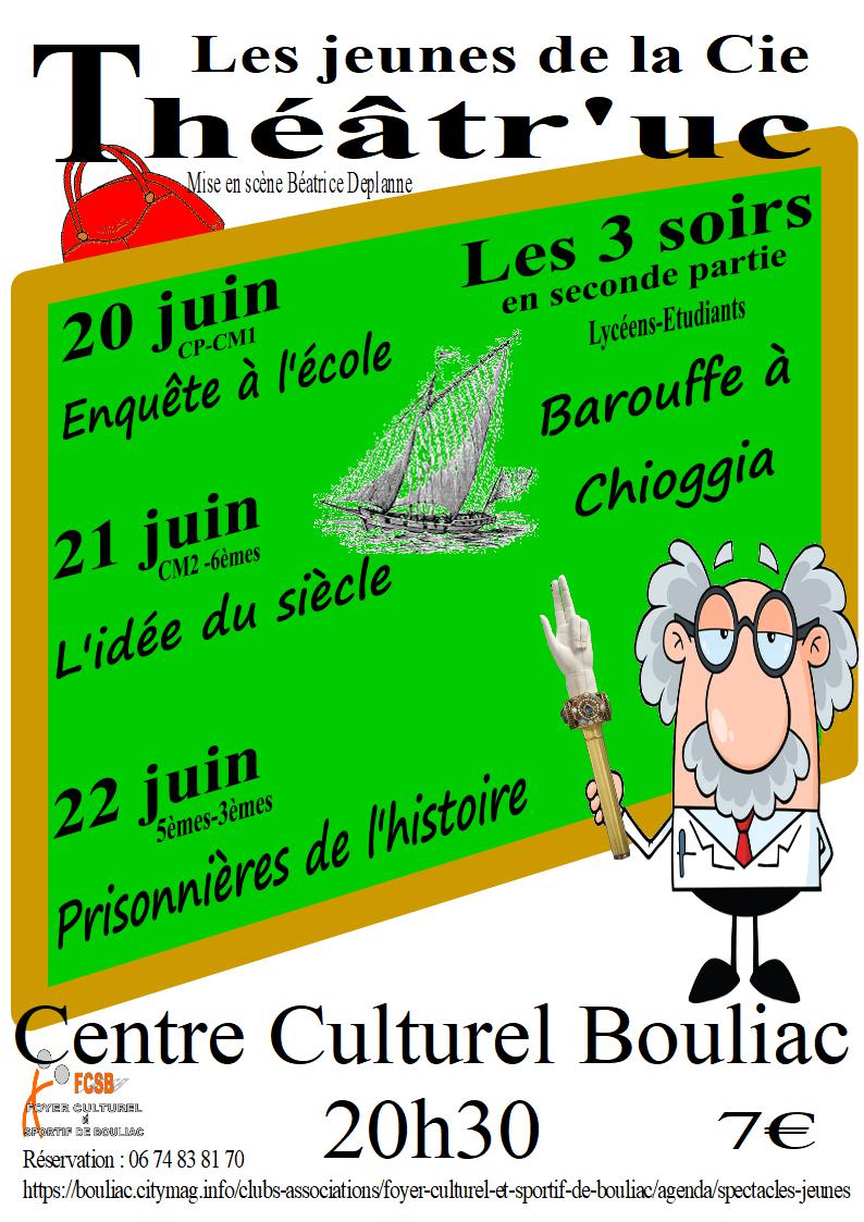 spectacles des jeunes de la Cie Théâtr'uc