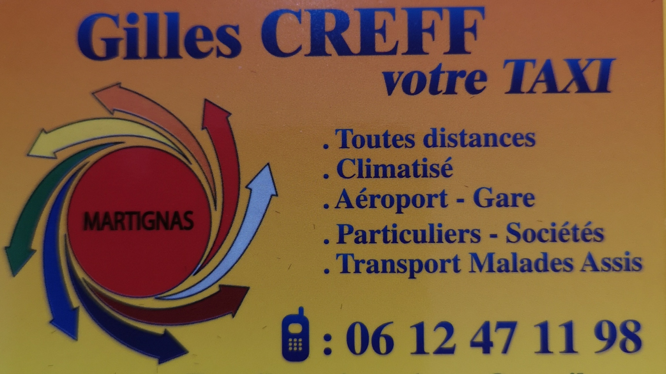 TAXI MARTIGNAS SUR JALLE