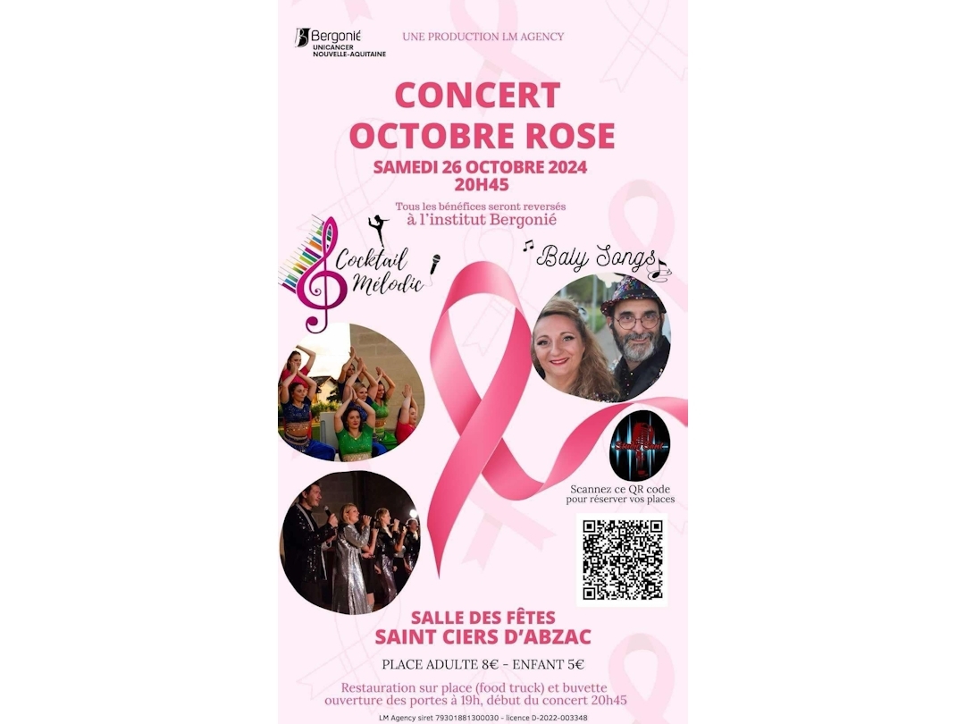 Concert octobre rose 